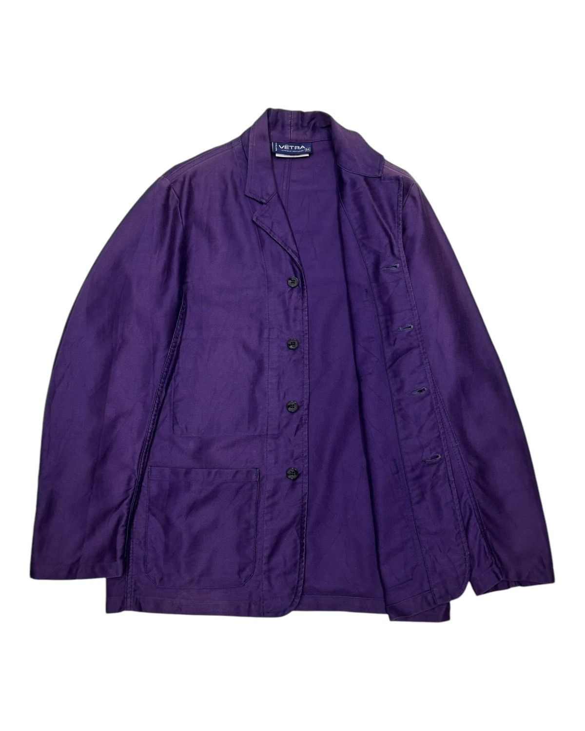 Le Laboureur × Vetra × Vintage Vetra Cotton Chore Workwear Jacket Size US S / EU 44-46 / 1 - 2 Thumbnail