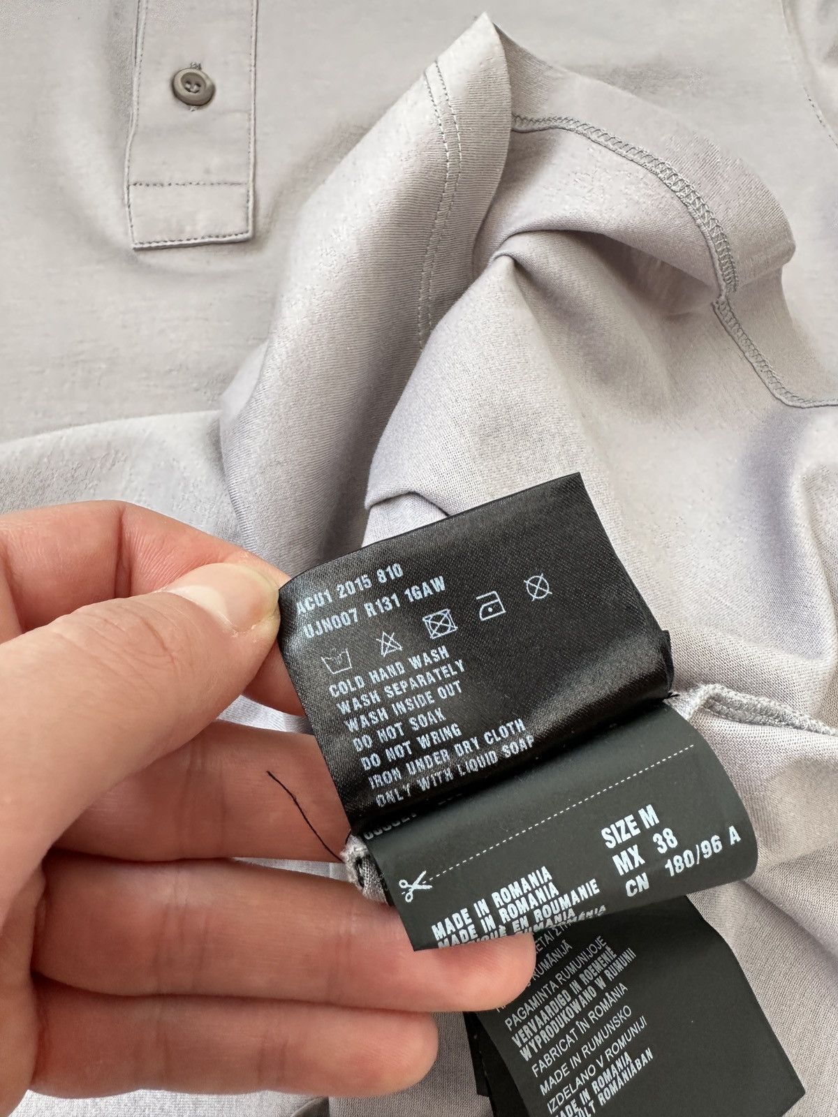 Prada PRADA Men’s Gray Polo Shirt size M Size US M / EU 48-50 / 2 - 9 Thumbnail
