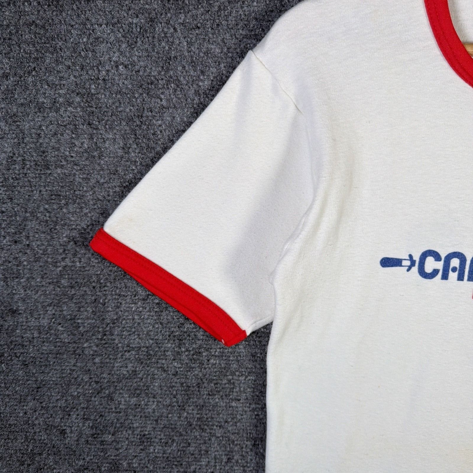 Vintage True Vintage Shirt Large White 60s Nairobi Meat Cow Ringer Size US L / EU 52-54 / 3 - 6 Thumbnail