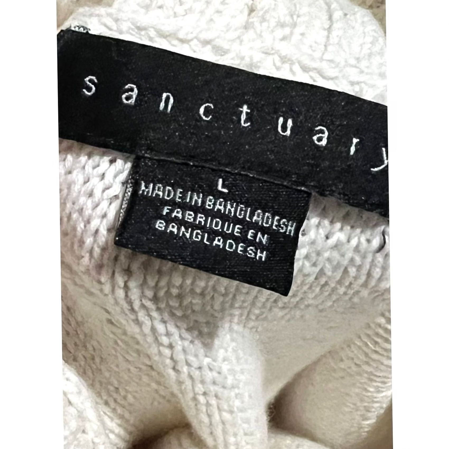 Sanctuary Sanctuary Sleeveless Turtleneck Sweater Ivory 100% Cotton Women’s Size Large Size L / US 10 / IT 46 - 6 Thumbnail