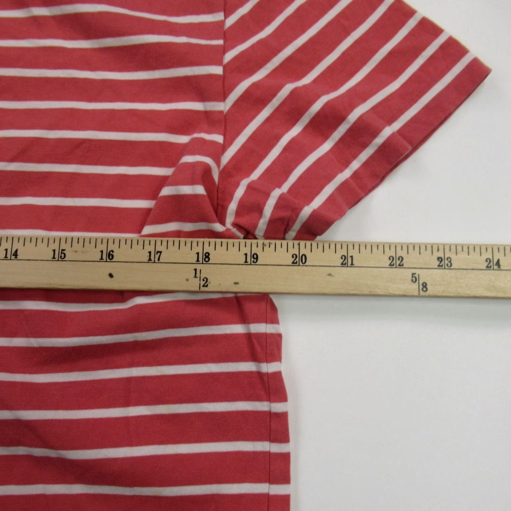 Polo Ralph Lauren Ralph Lauren Shirt Womens Medium Short Sleeve V Neck Pullover Stretch Stripe Shirt Size M / US 6-8 / IT 42-44 - 5 Thumbnail