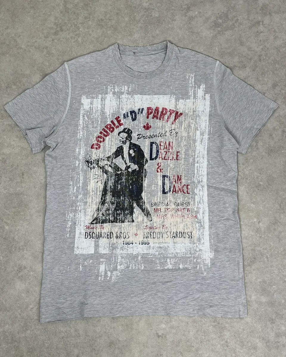 Dsquared2 AW2009 Dsquared2 Grey Double Party T-Shirt Size US S / EU 44-46 / 1 - 1 Thumbnail
