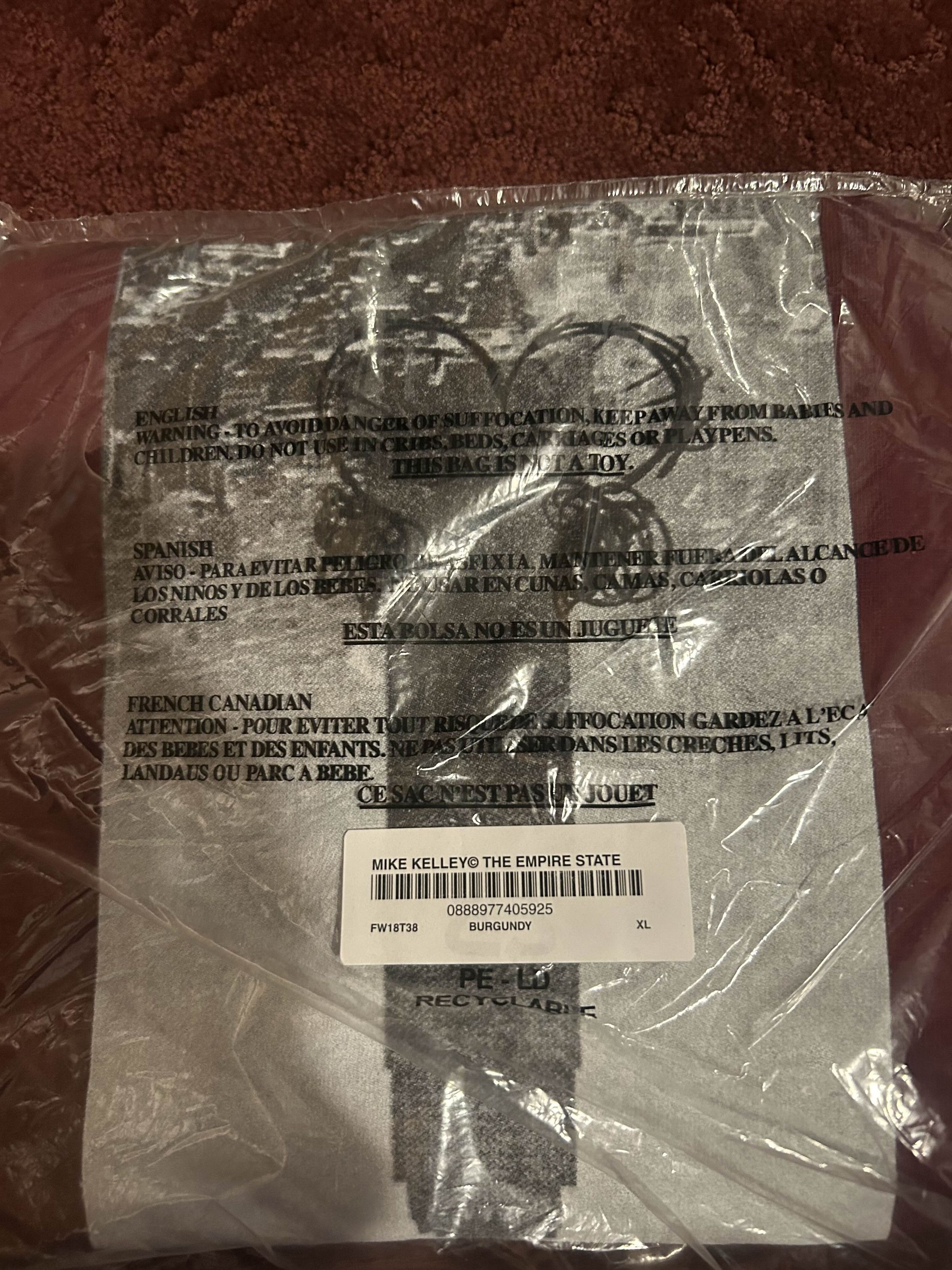 Supreme '18 Supreme Mike Kelley The Empire State Tee Size US XL / EU 56 / 4 - 3 Thumbnail