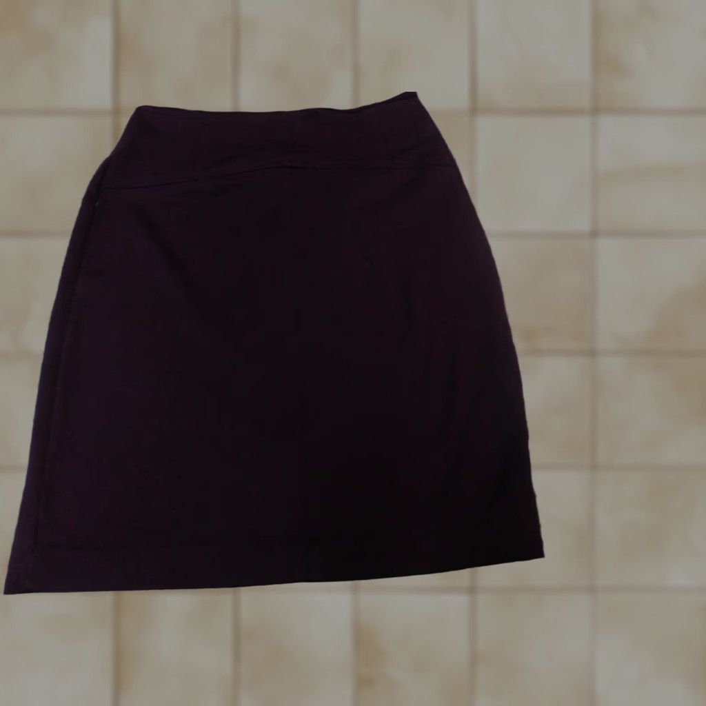 Vintage New York and Company Skirt Womens 6 Purple Zip Knee Length A-Line Plaid Zipper Midi? Size 28" / US 6 / IT 42 - 1 Thumbnail