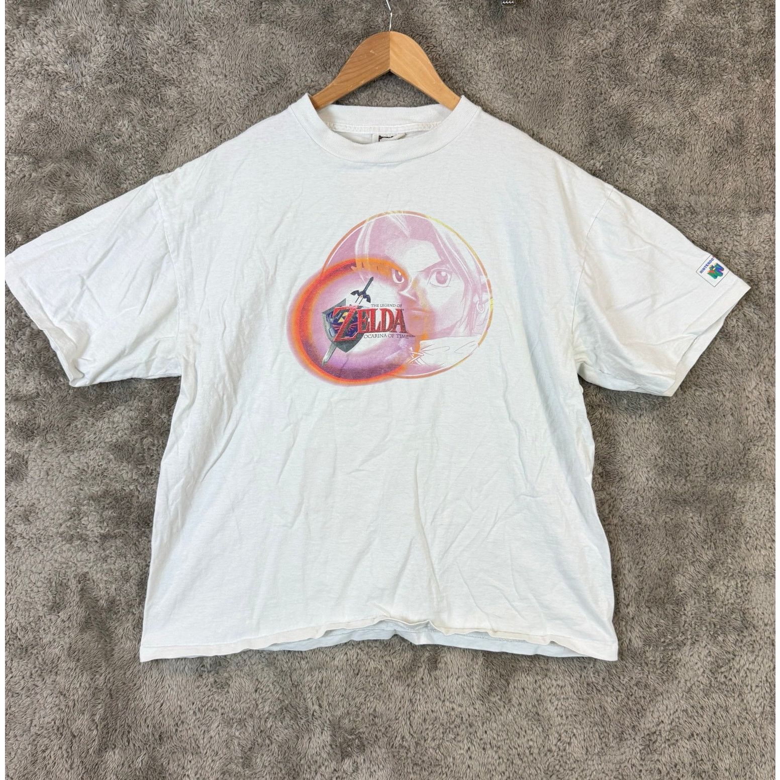 Other VTG Legend Zelda Single Stitch T Shirt N64 Ocarina Time XL Size US XL / EU 56 / 4 - 1 Thumbnail