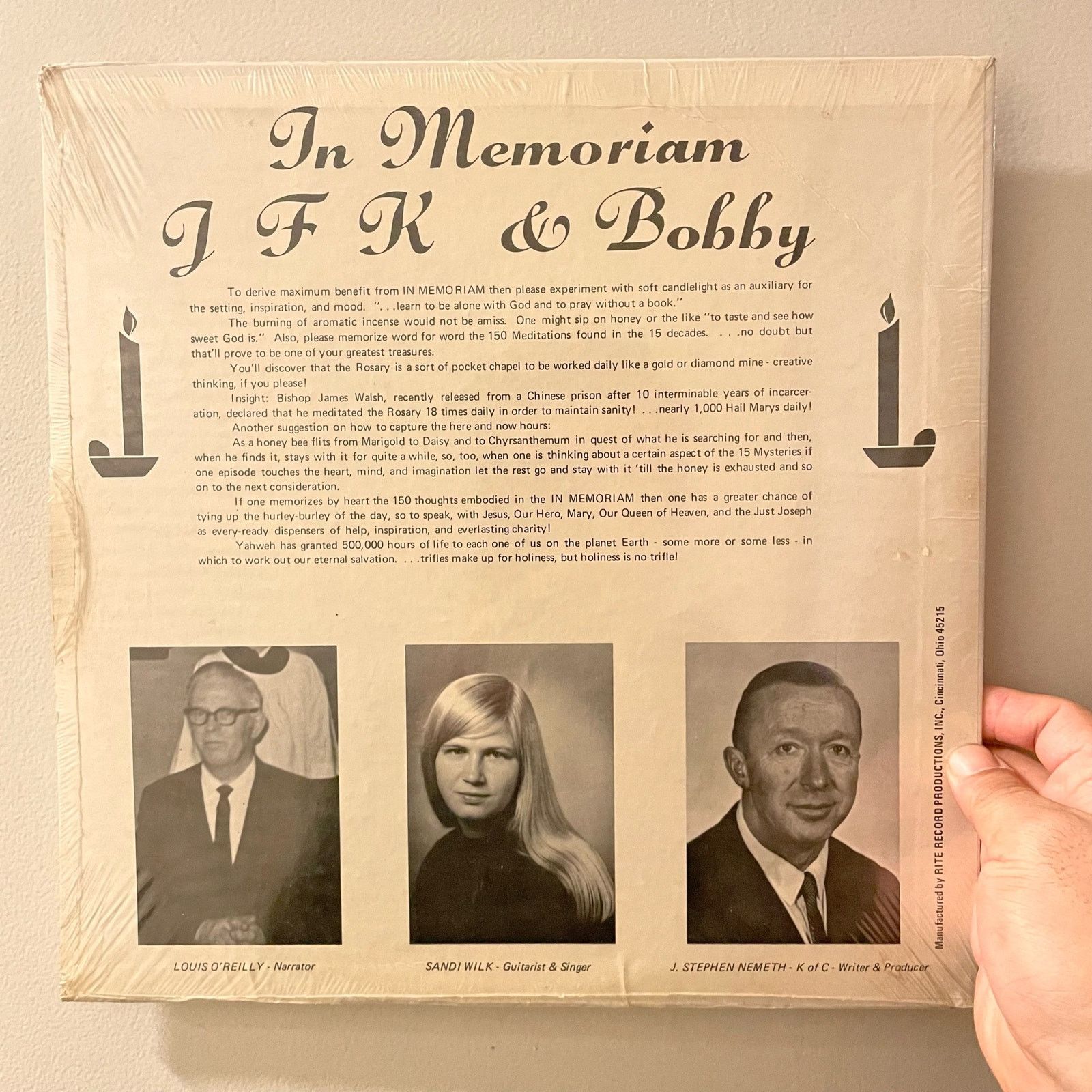 Other In Memoriam John F Kennedy And Bobby LP Sealed retro folk Size ONE SIZE - 2 Thumbnail
