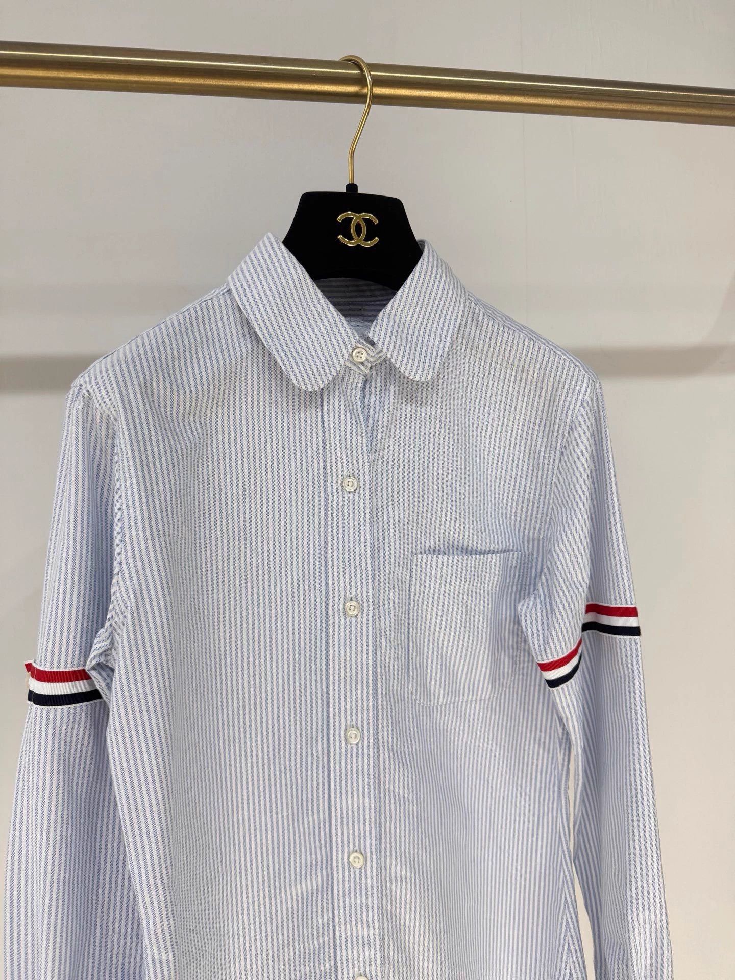 Thom Browne Thom Browne Blue Stripe Shirt 38 MINT Preppy Size S / US 4 / IT 40 - 2 Thumbnail