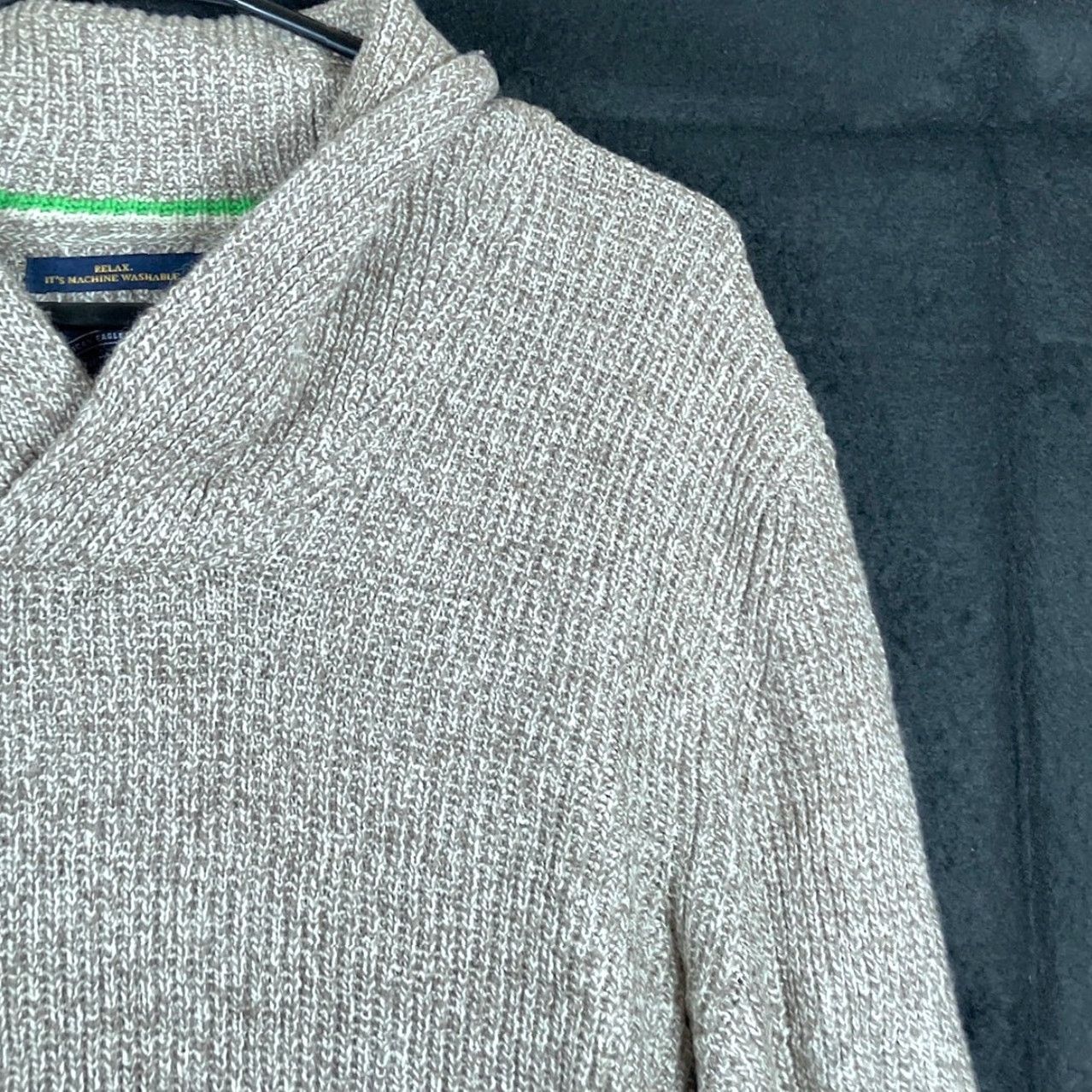 Vintage American Eagle Men Sweater Beige Pullover V Neck Wool Blend Large Size US L / EU 52-54 / 3 - 5 Thumbnail