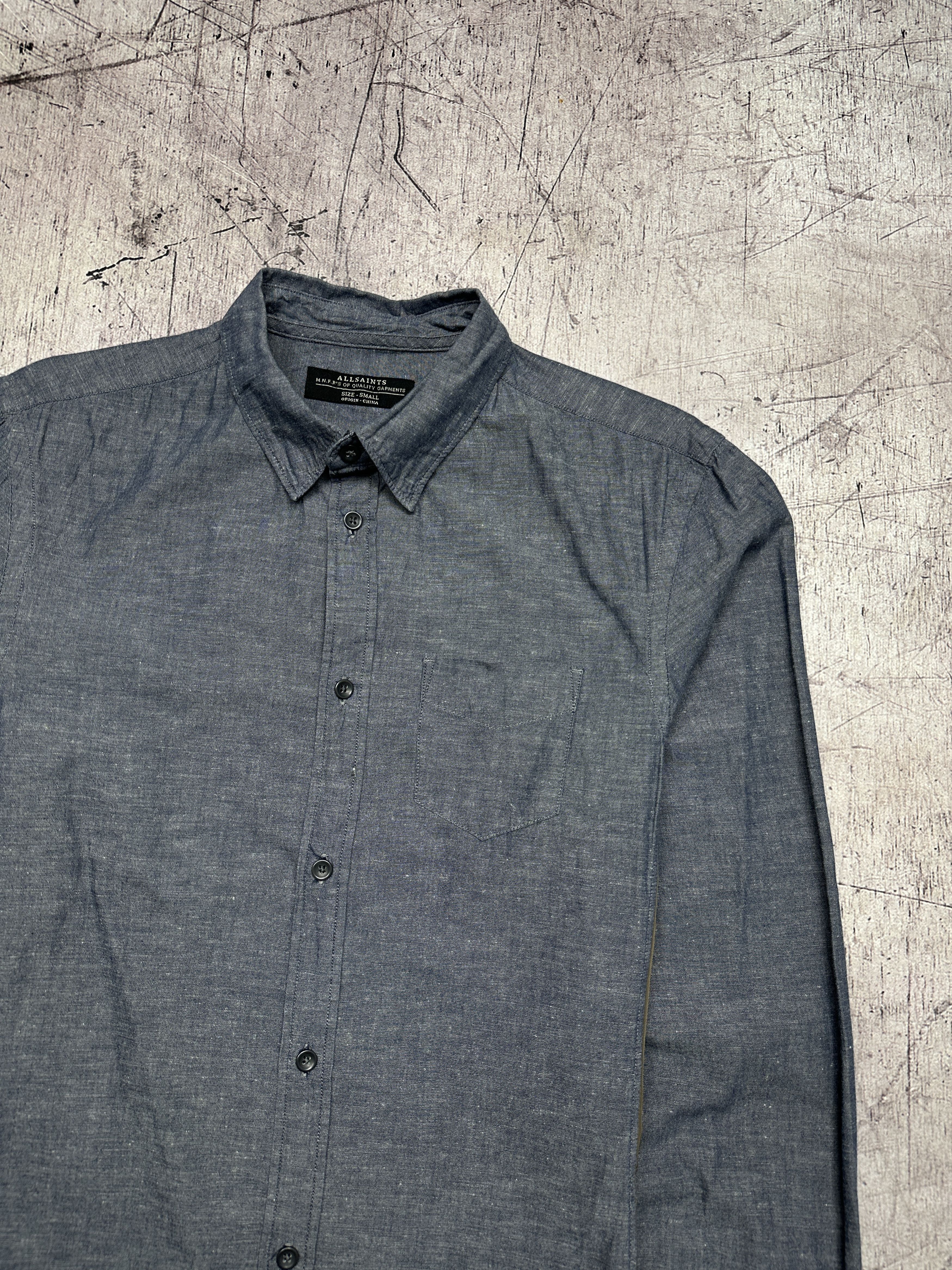 Allsaints Allsaints Segment Cotton - Linen - Nylon Long Sleeve Shirt Size US S / EU 44-46 / 1 - 2 Thumbnail