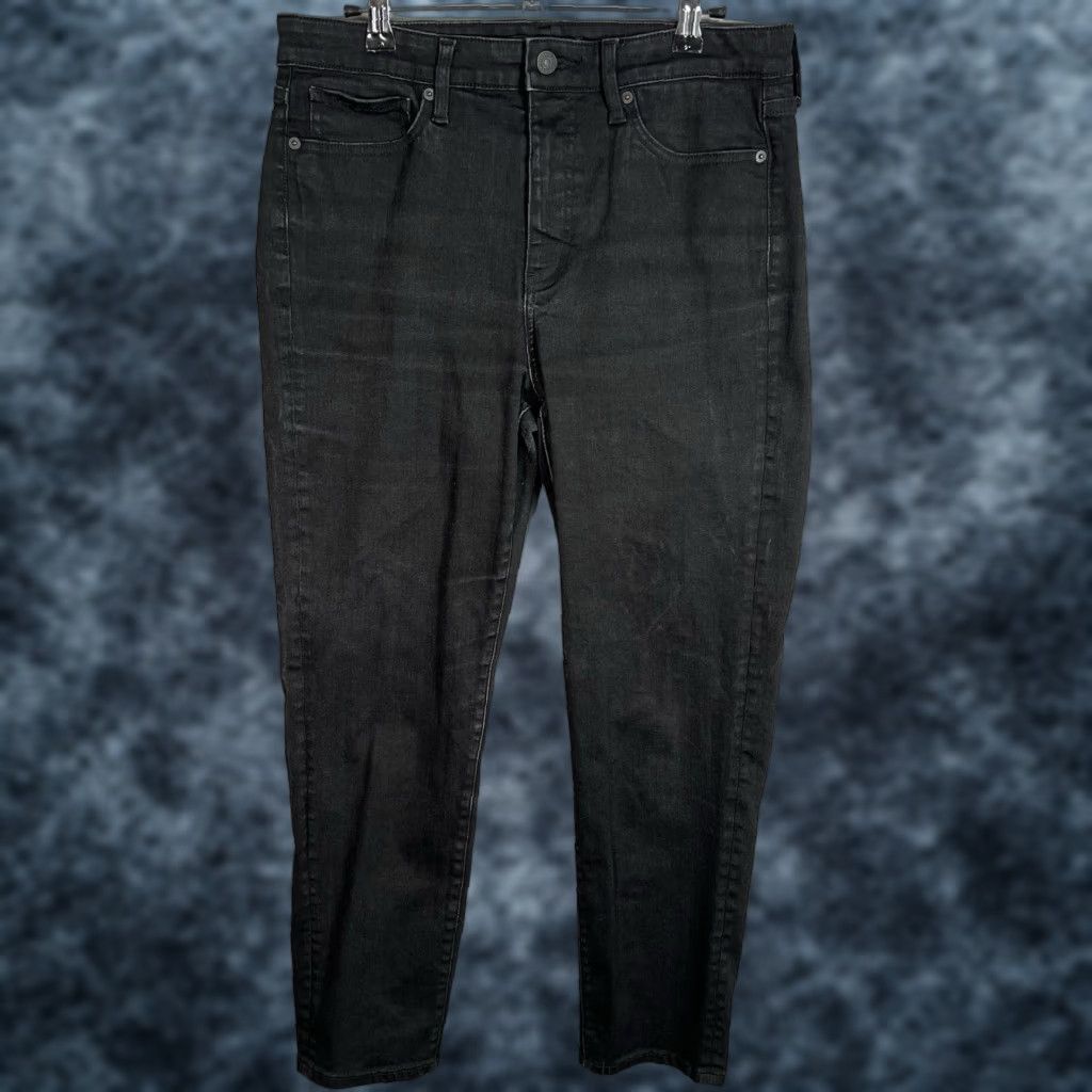 Uniqlo VINTAGE Uniqlo Jeans Womens 29 Black Dark Wash Skinny Fit Straight Leg High Rise Jeans Womens 29 Black Dark Wash Straight Jeans Mens? Size 30" / US 8 / IT 44 - 1 Thumbnail