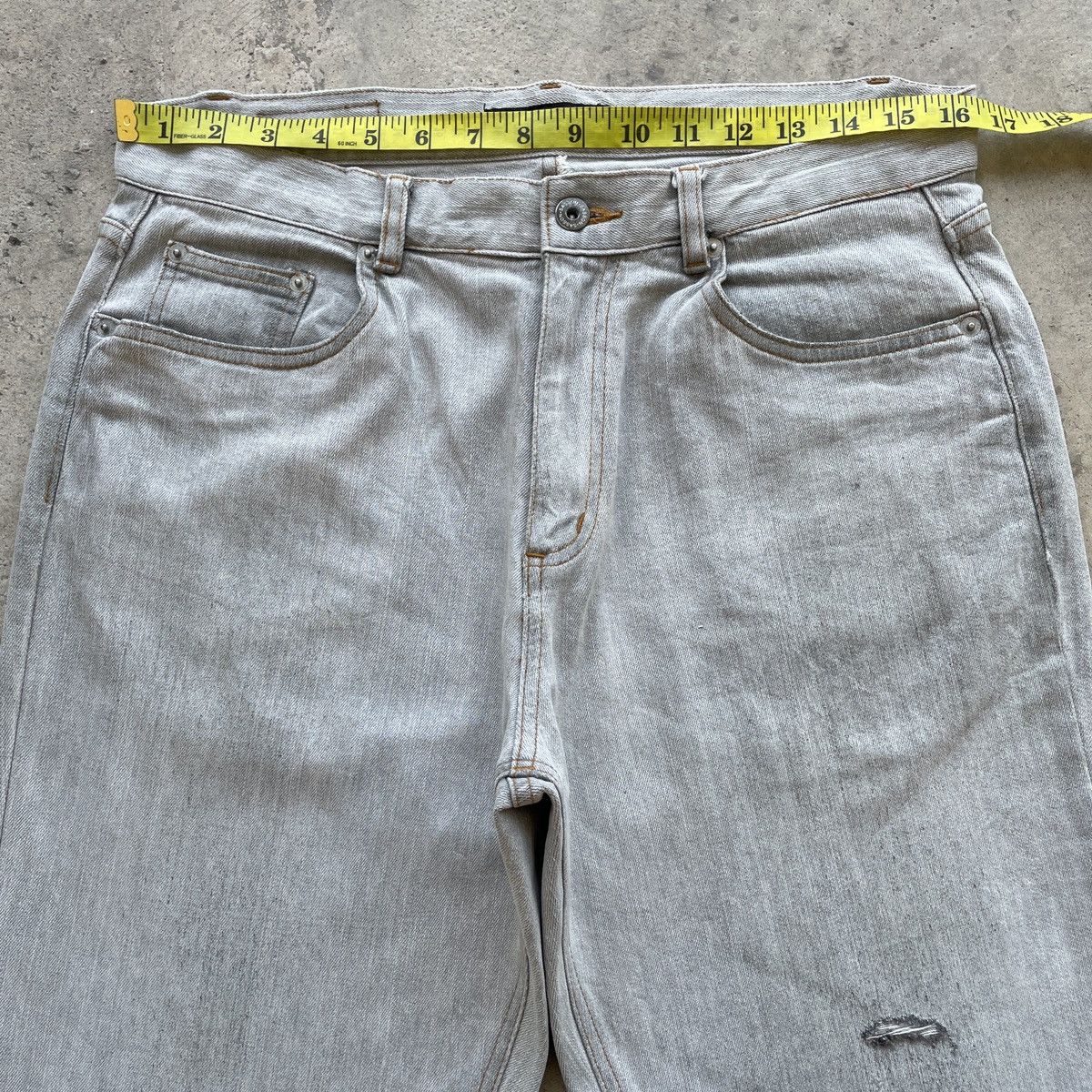 Vintage Vintage Sasson Newyork💥 Paris Faded Jeans Pants Denim W33 Size US 33 - 5 Thumbnail