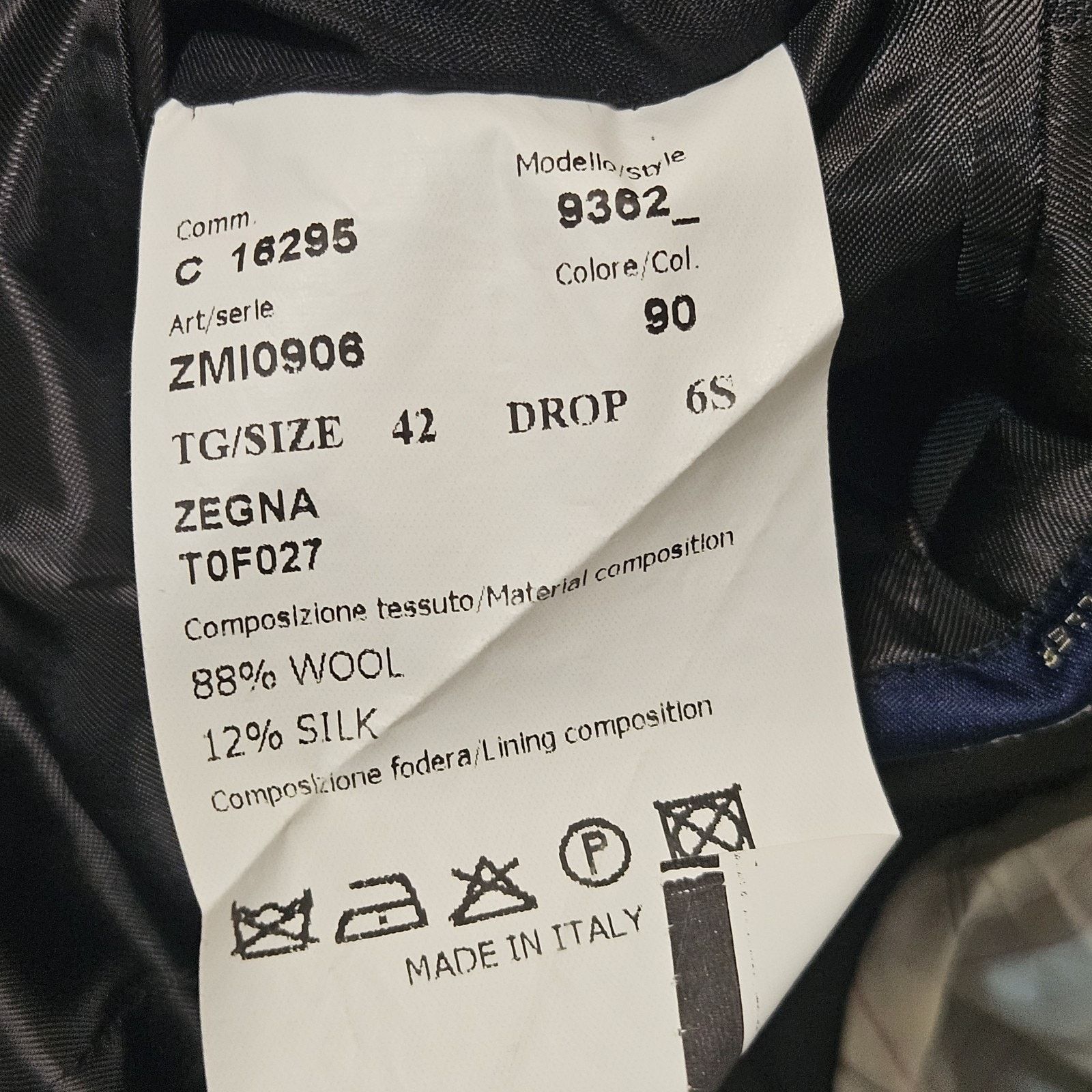 Saks Fifth Avenue Ermenegildo Zegna Sz 42 US Wool Silk Gray Italy Sport Coat Size US L / EU 52-54 / 3 - 4 Thumbnail