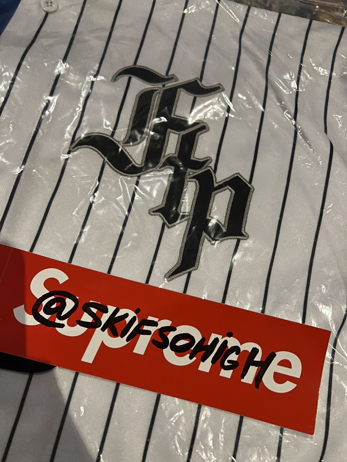 Fuck The Population RIVALS BASEBALL JERSEY (ROYAL) Size L Size US L / EU 52-54 / 3 - 4 Thumbnail