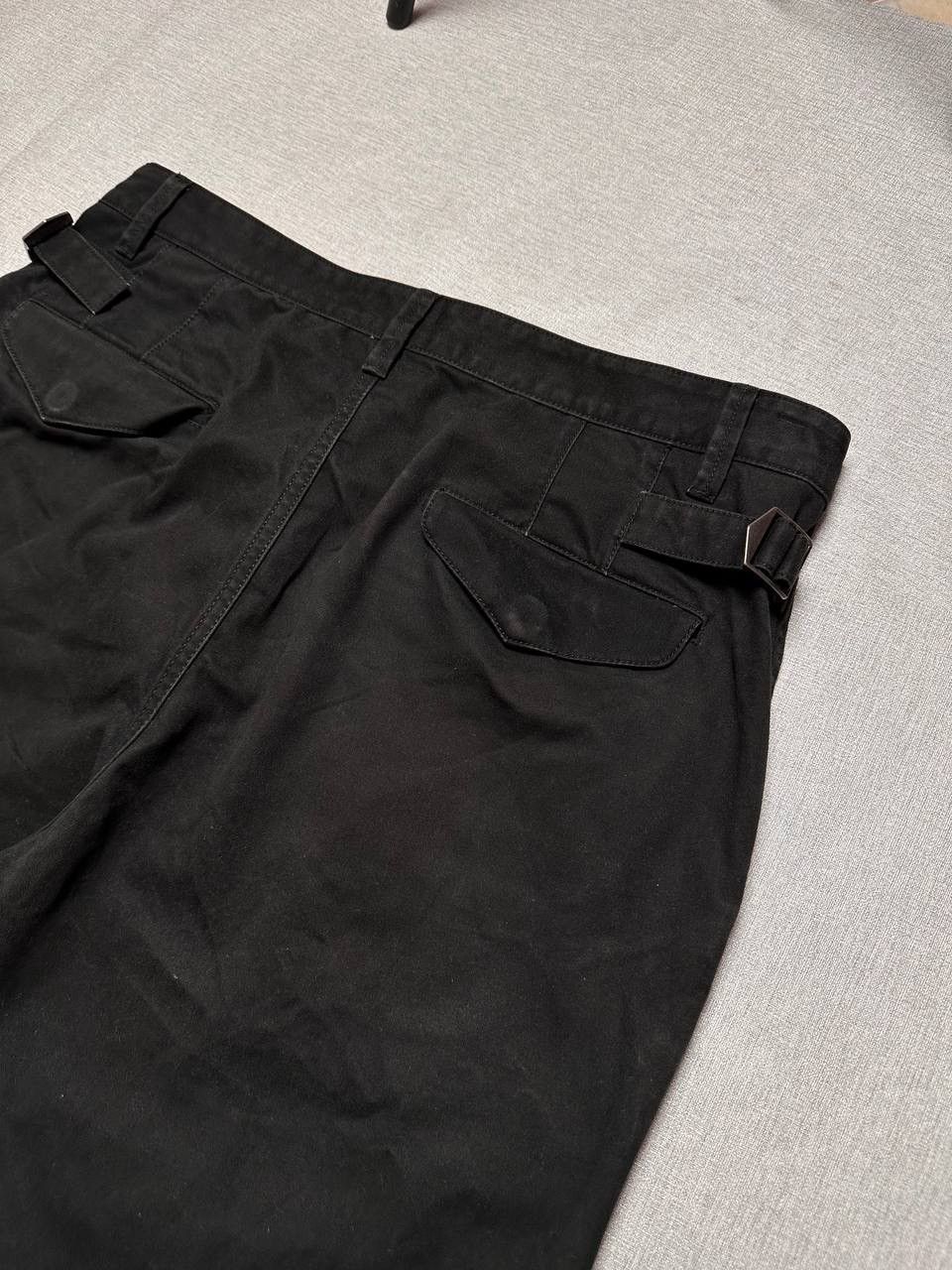 Helmut Lang Helmut Lang Black Side Adjuster Trousers Raw Hem Pants Size US 34 / EU 50 - 5 Thumbnail