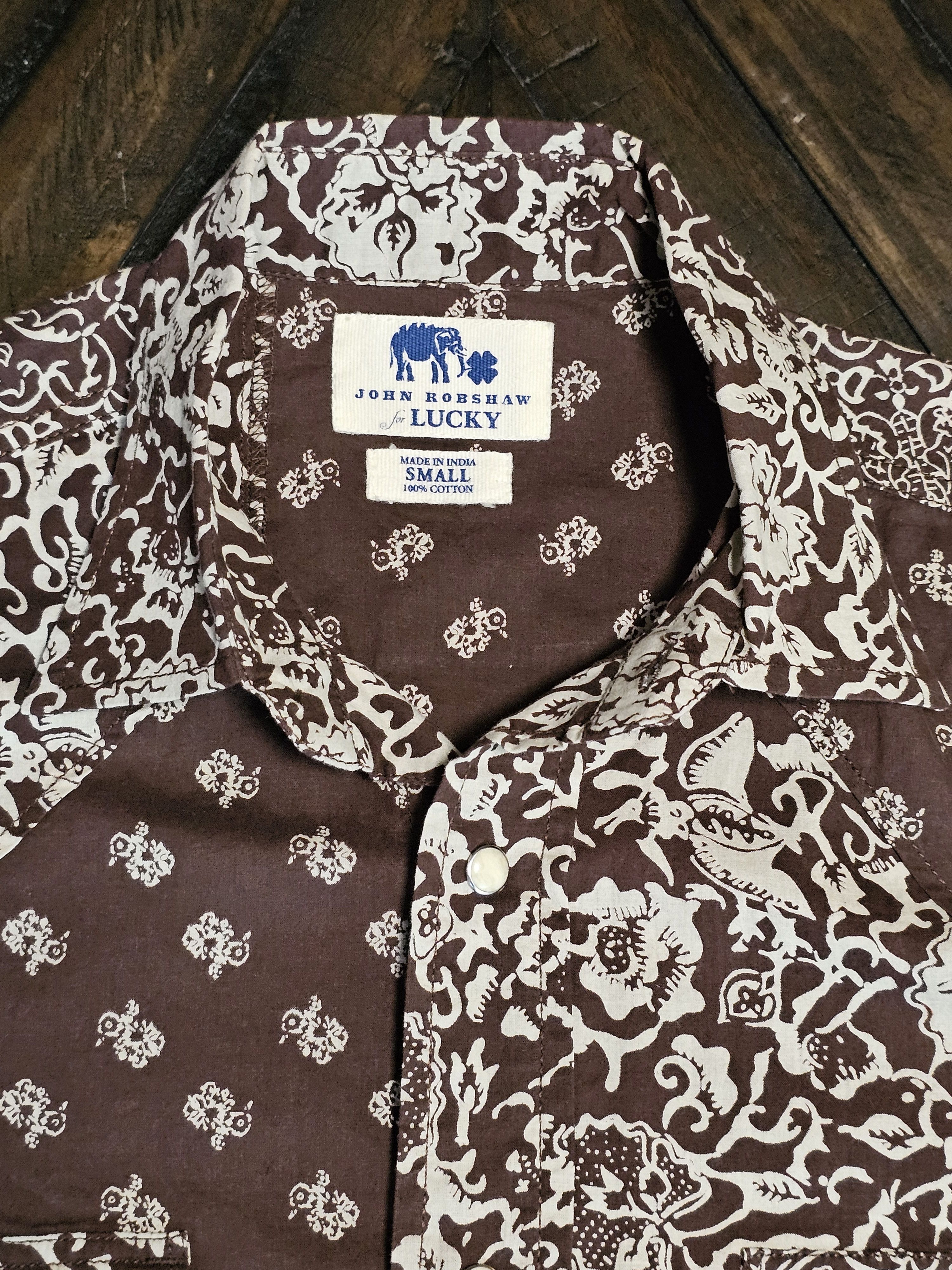Lucky Brand John Robshaw for Lucky Brand long-sleeve western boho Small Size US S / EU 44-46 / 1 - 8 Thumbnail