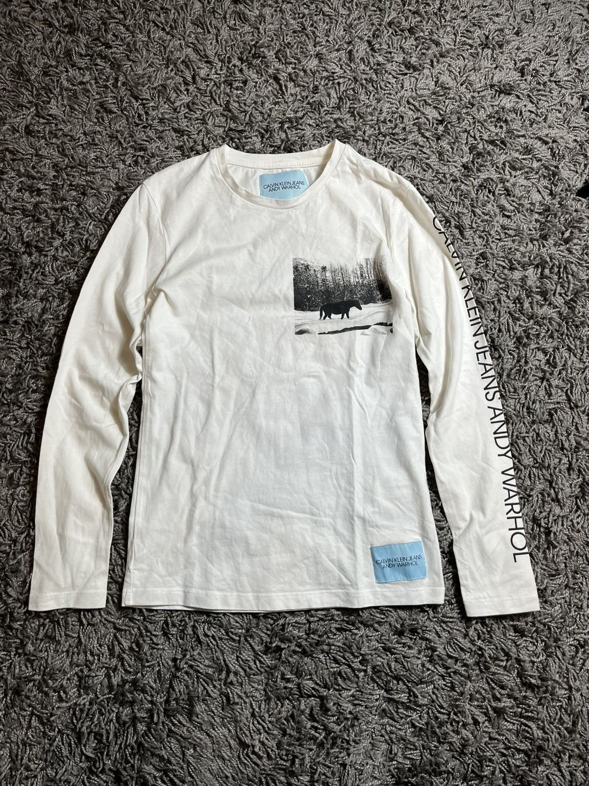 Andy Warhol ANDY WARHOL X CALVIN KLEIN GRAPHIC COTTON LONGSLEEVE SHIRT Size M / US 6-8 / IT 42-44 - 1 Thumbnail