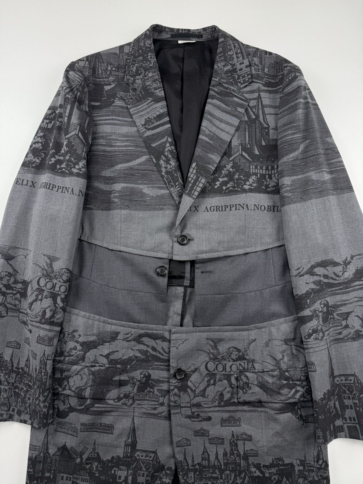 Comme des Garcons Comme des Garcons Homme Plus S/S’20 Printed Long Jacket Size US L / EU 52-54 / 3 - 8 Thumbnail