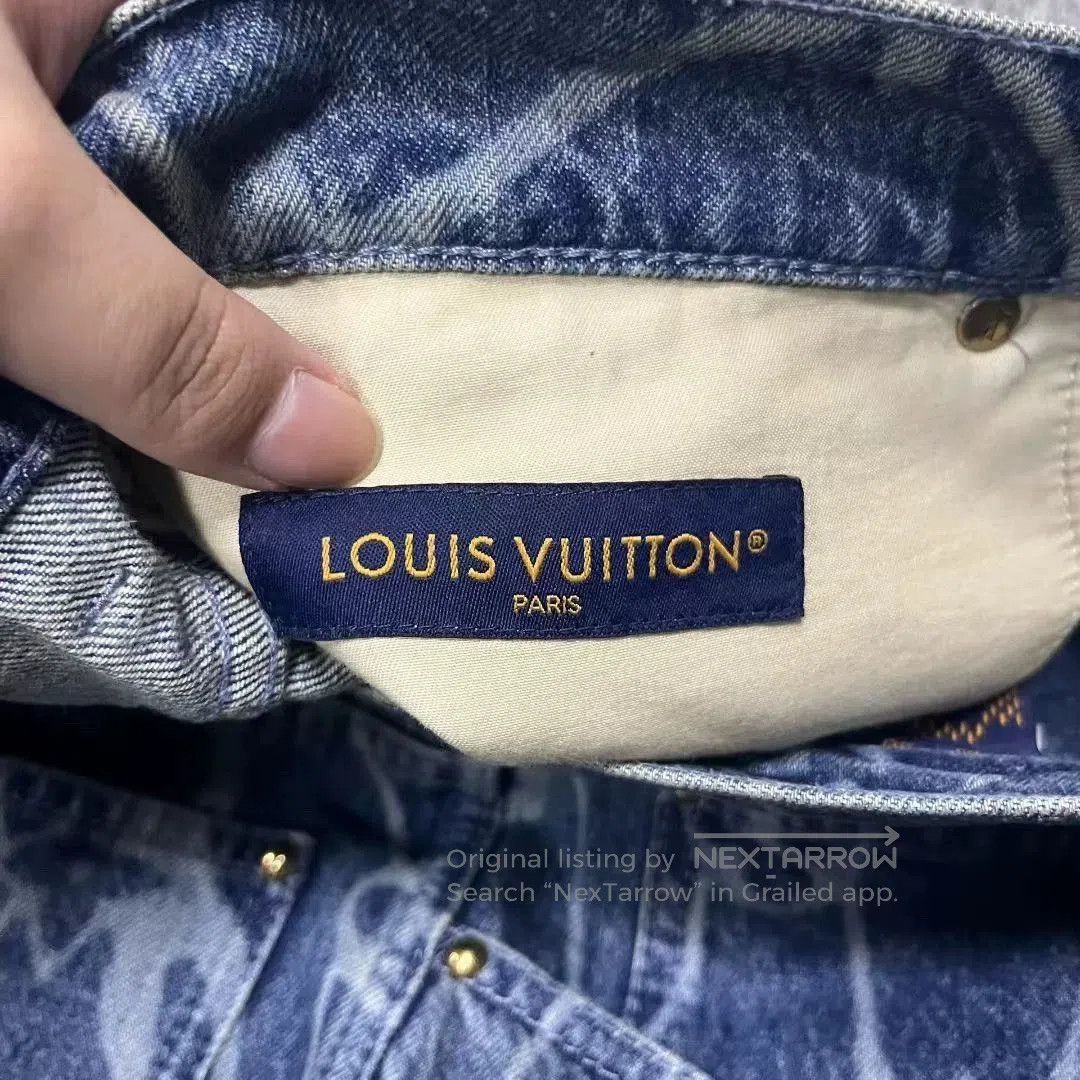 Louis Vuitton louis vuitton blue logo denim shorts. Size US 30 / EU 46 - 3 Thumbnail