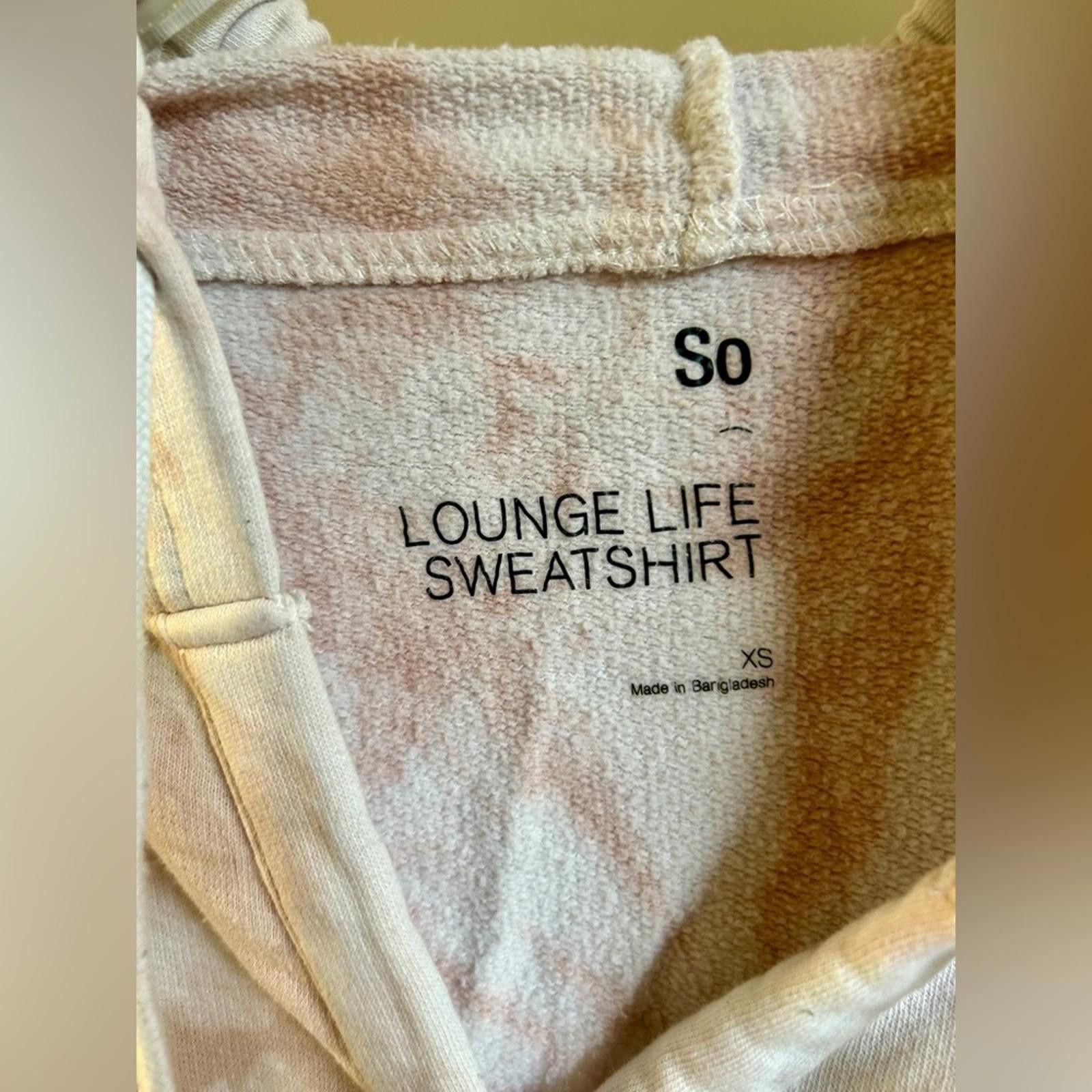 Anti Social Social Club SO Tie-Dye Lounge Sweatshirt in Blush and Cream Size XS / US 0-2 / IT 36-38 - 2 Thumbnail