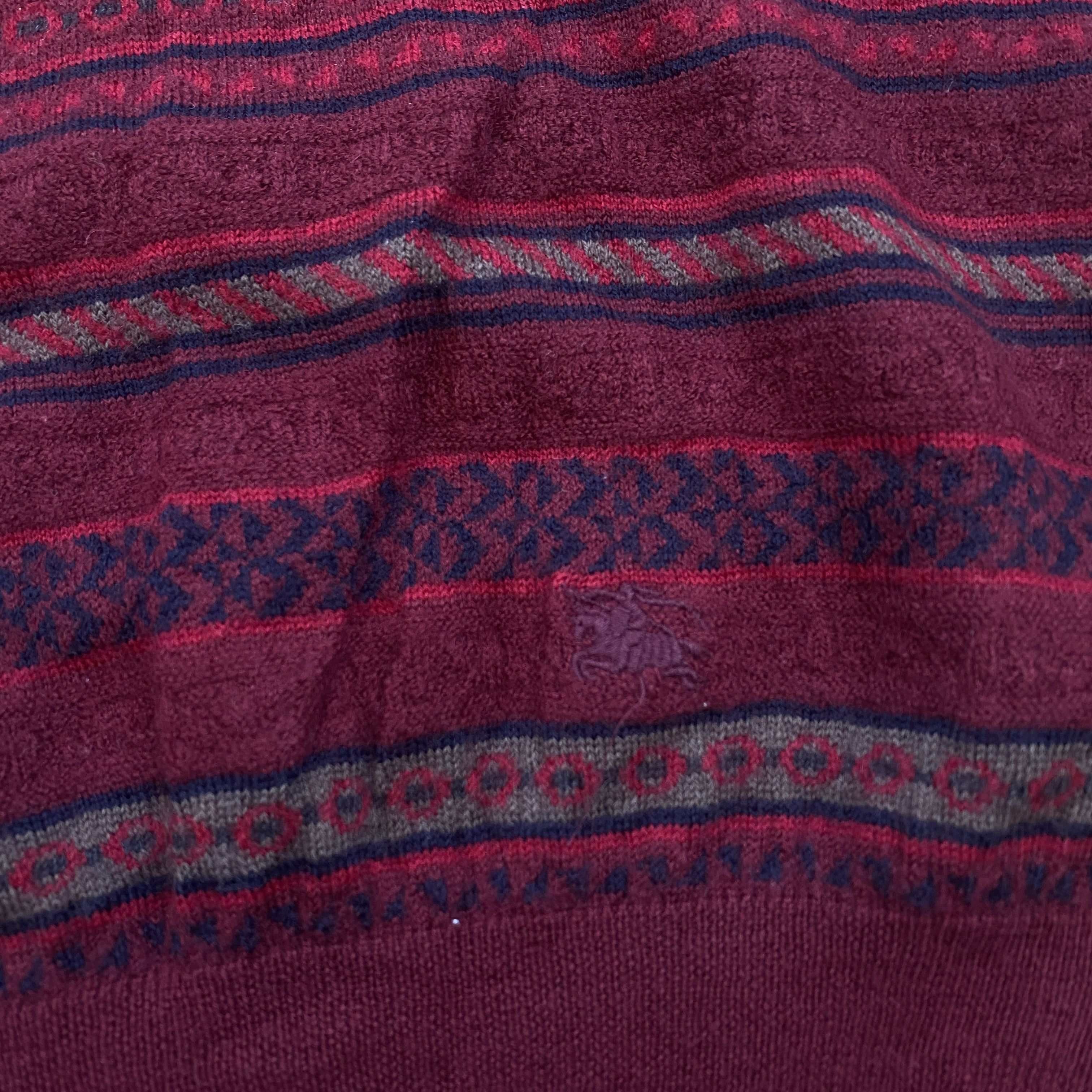 Burberry × Vintage Vintage Burberrys Knit Wool Sweaters Size US L / EU 52-54 / 3 - 3 Thumbnail