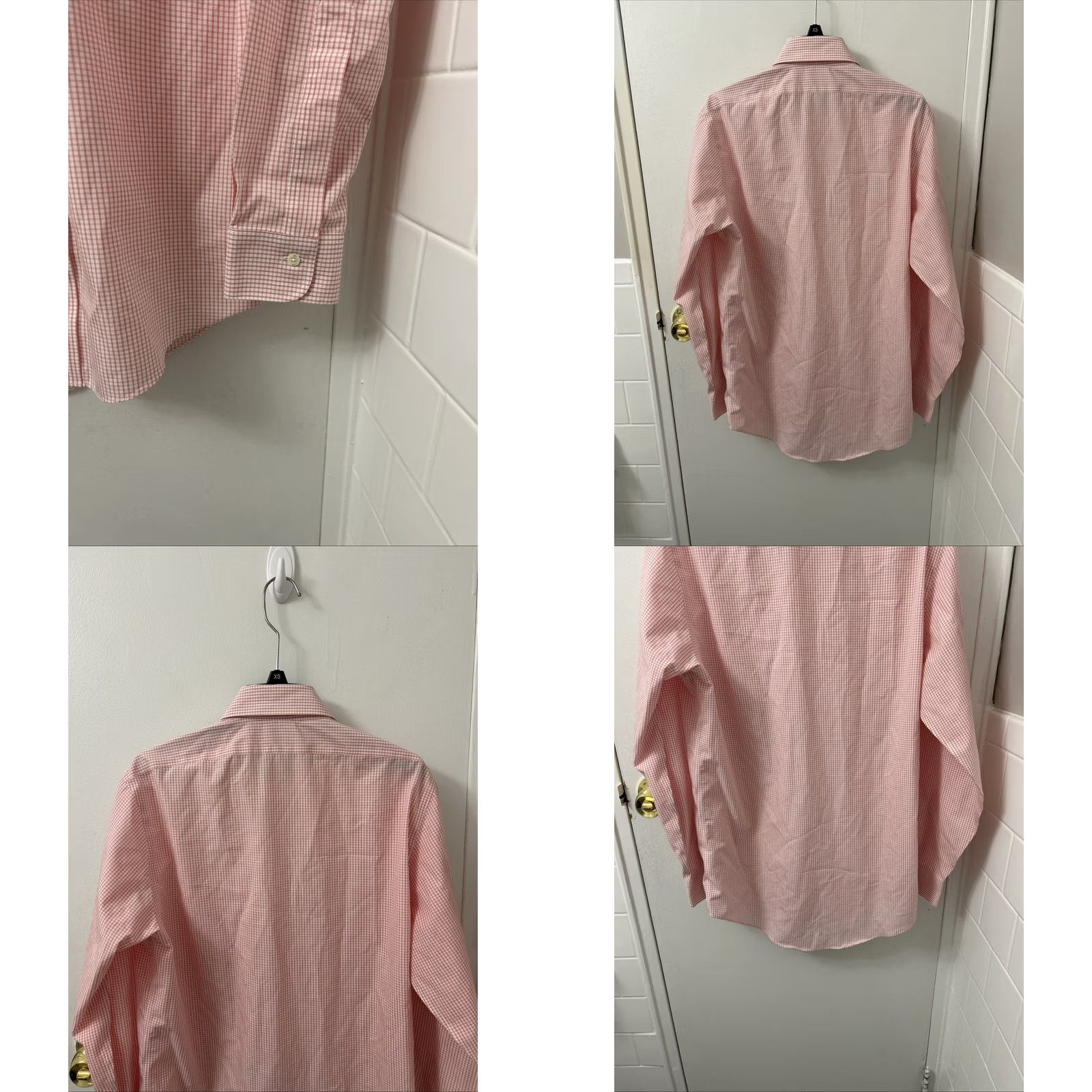 Brooks Brothers VINTAGE Brooks Brothers Original Polo Shirt Men 15 Pink Plaid Milano Non Iron L/S ShirtMILANO Pink Plaid Long Sleeve Button-Up Collared Vintage Mens Size US M / EU 48-50 / 2 - 8 Thumbnail
