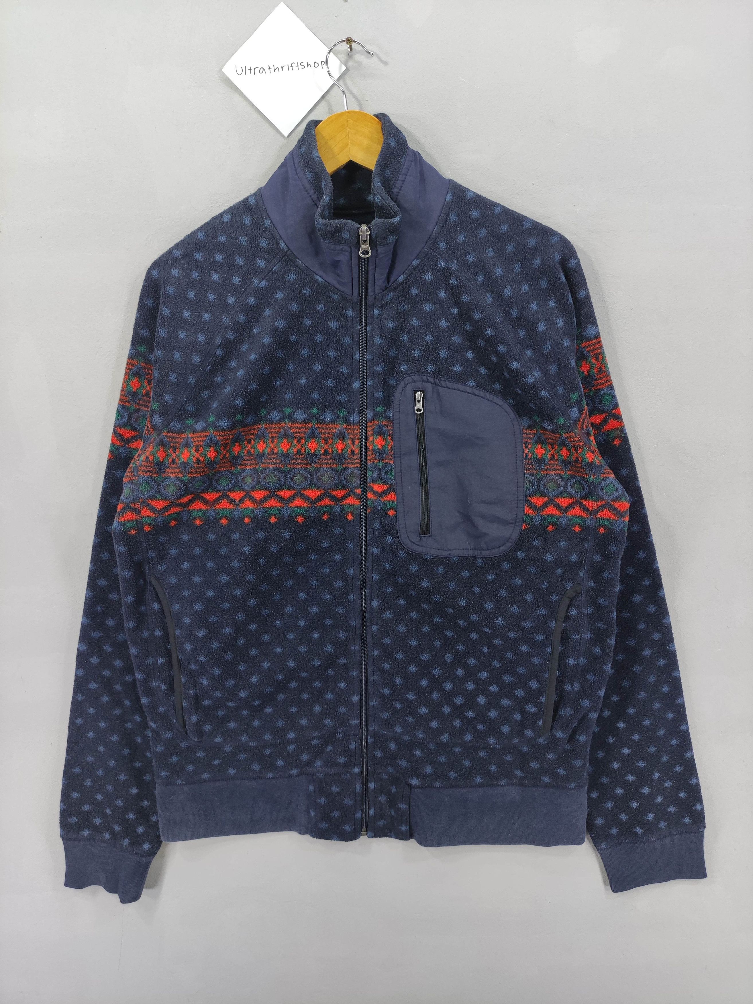Gap Vintage Gap Fleece Sweater Zipper Size US L / EU 52-54 / 3 - 1 Thumbnail