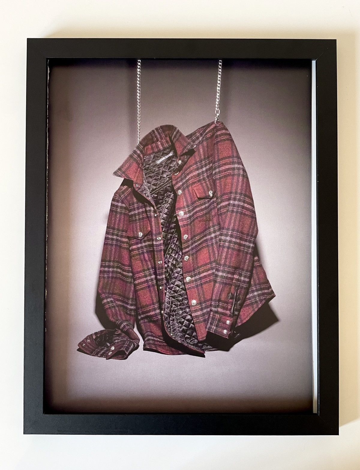 Chrome Hearts × Vintage Chrome Hearts plaid shirt 9x11 Framed poster Size ONE SIZE - 1 Thumbnail