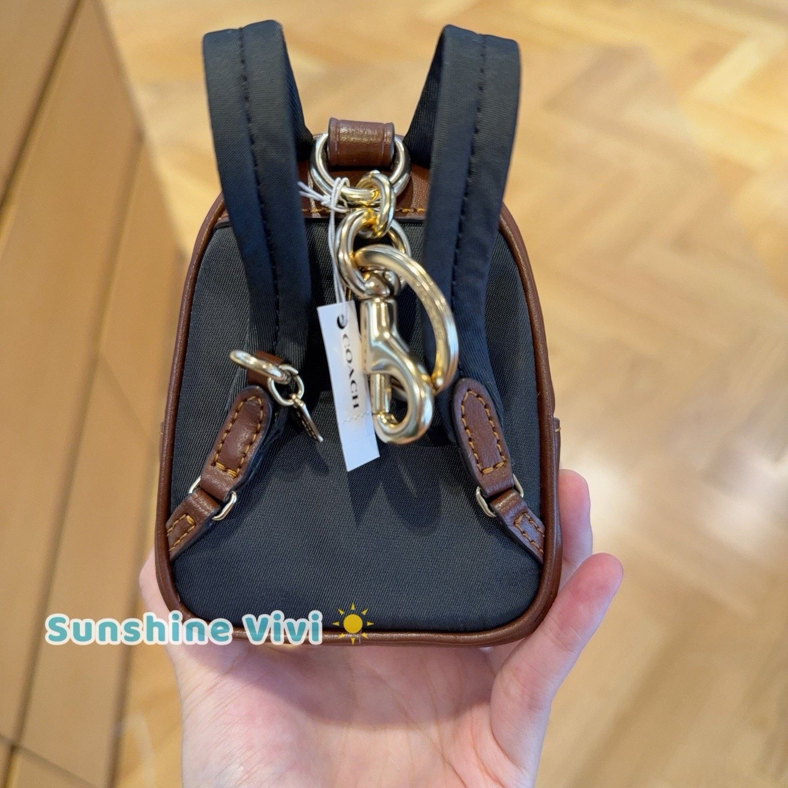Coach NWT COACH CX066 Mini Court Backpack Bag Charm Leather Brown Size ONE SIZE - 6 Thumbnail