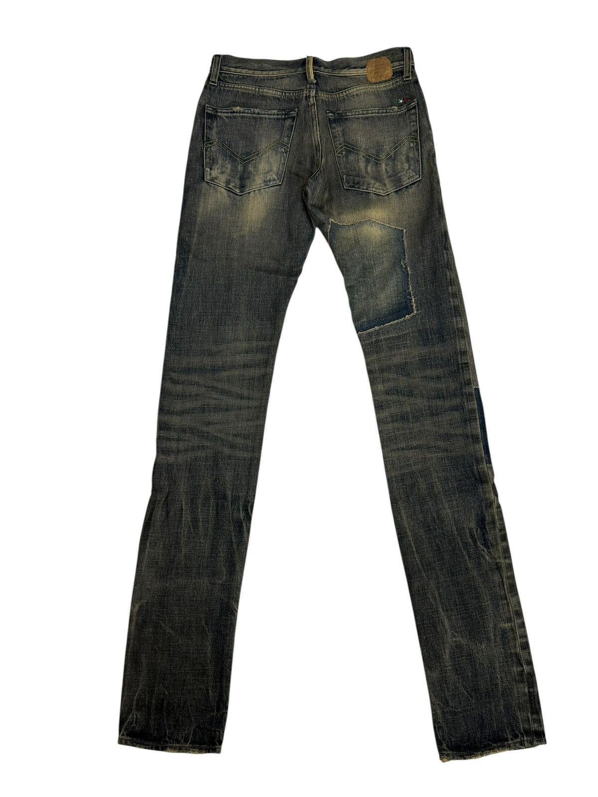 Energie Patchwork Jeans Distressed Energie Italy Selvedge Denim Size US 28 / EU 44 - 13 Thumbnail