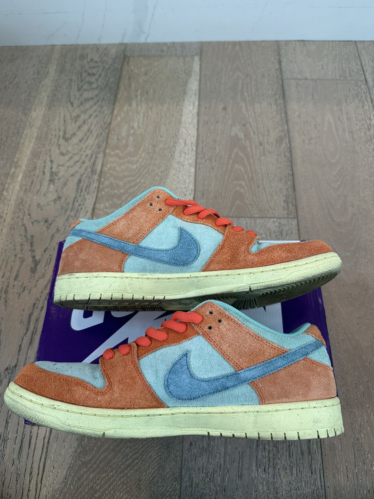 Nike SB Nike SB Dunk Low Orange Emerald Rise Size US 13 / EU 46 - 5 Thumbnail