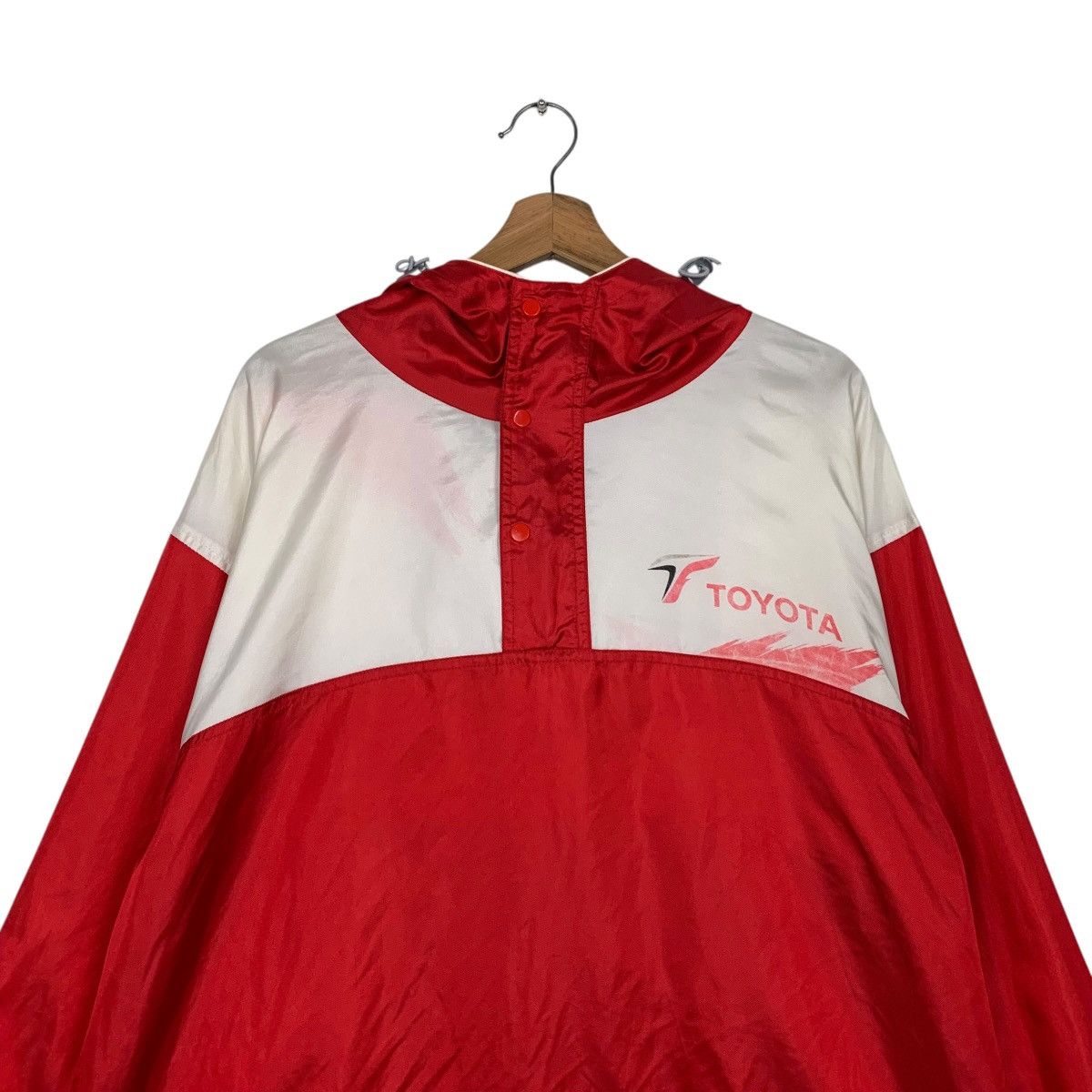 Japanese Brand TOYOTA Big Logo Anorak Jacket Windbreaker #2541-C115 Size US XL / EU 56 / 4 - 11 Thumbnail