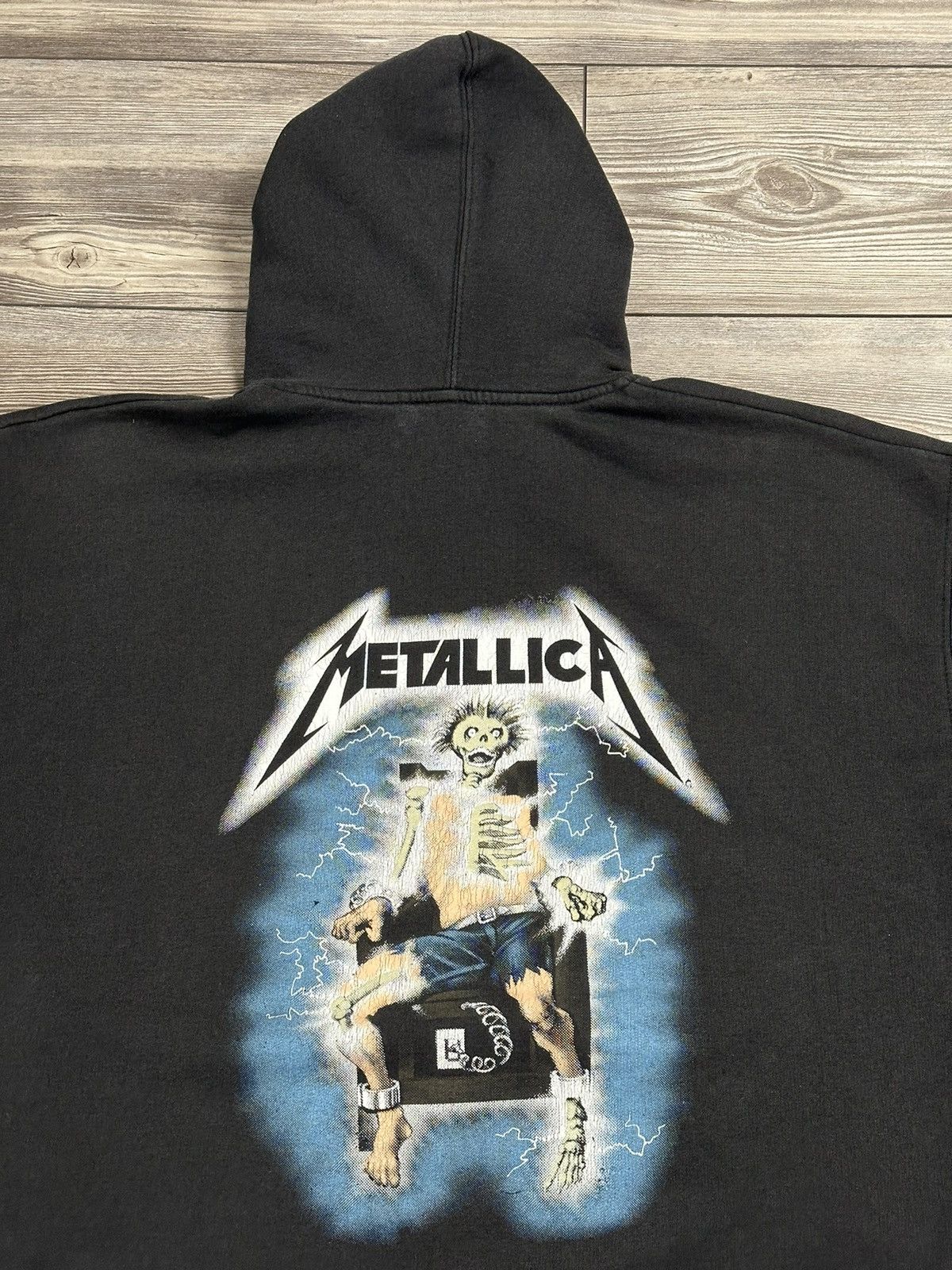 Band Tees Vintage Metallica Ride The Lightning Hoodie Size US XL / EU 56 / 4 - 4 Thumbnail
