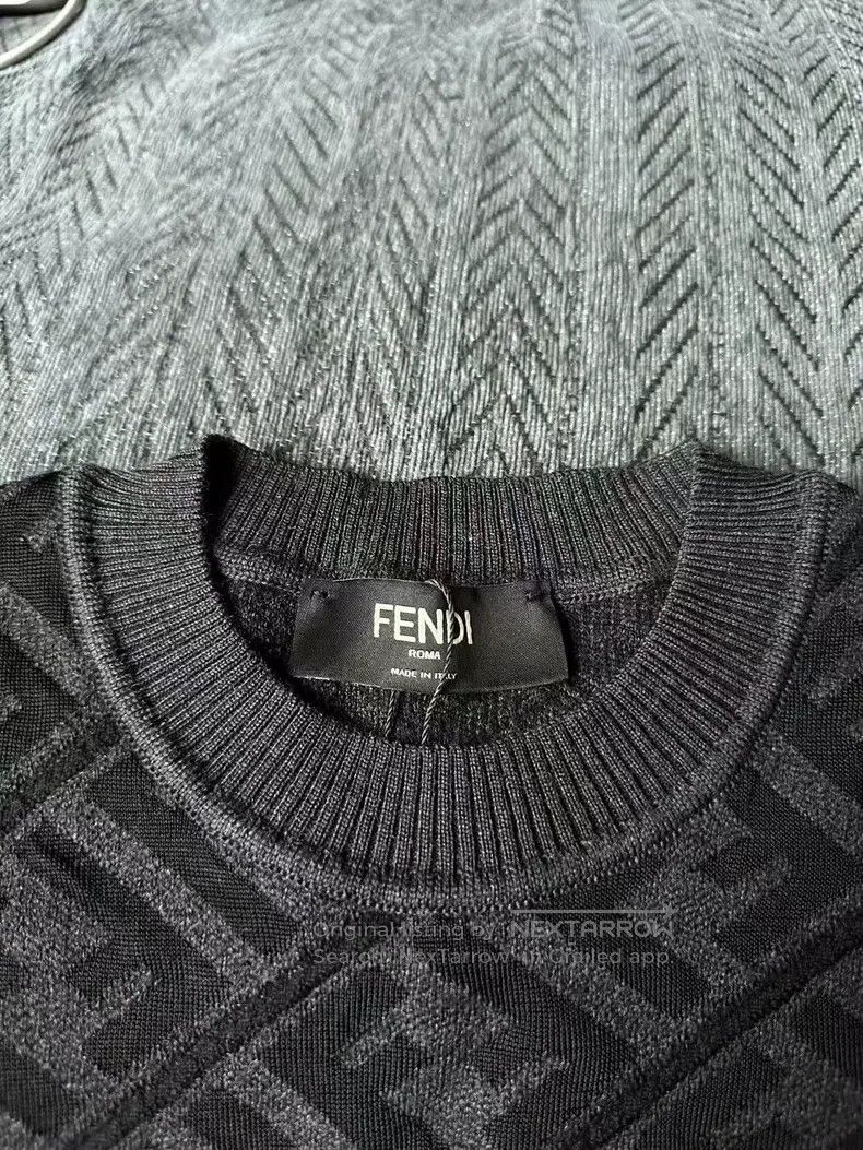Fendi Fendi Black full-printed wool sweater Size US M / EU 48-50 / 2 - 3 Thumbnail
