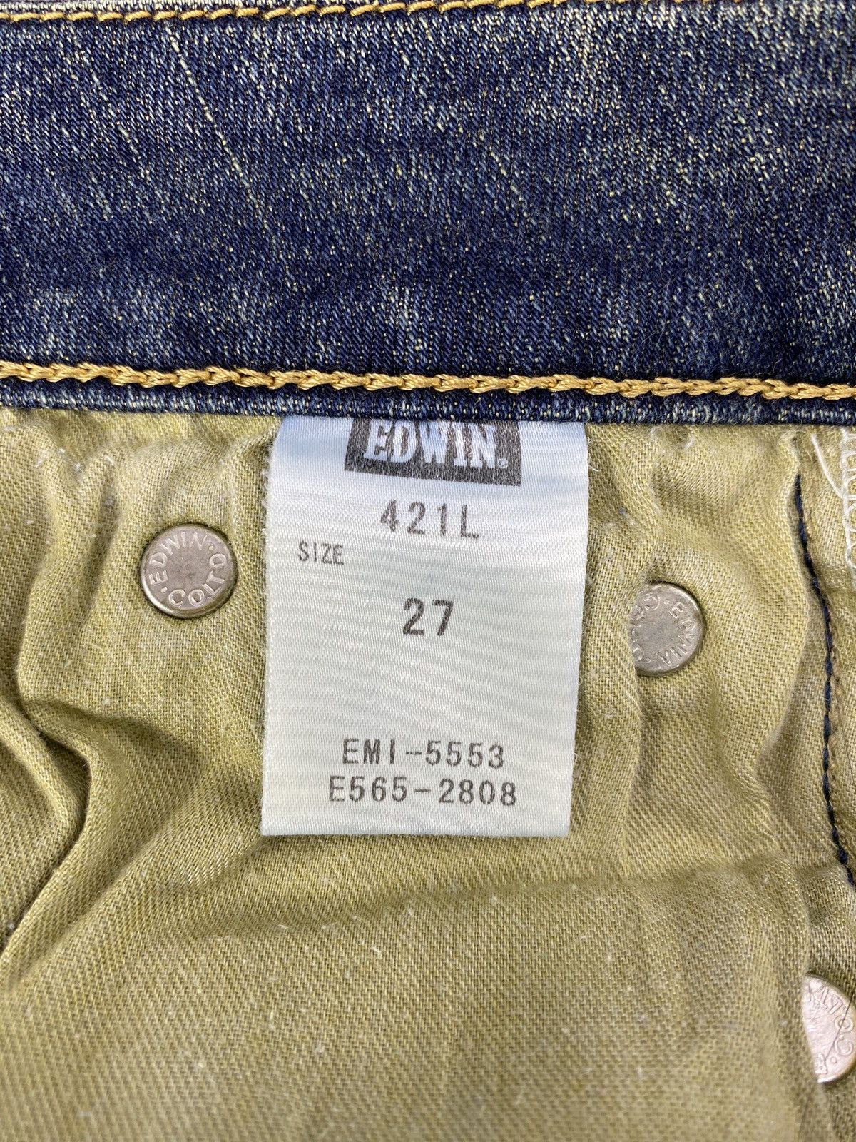 Edwin × Japanese Brand × Jean Miss Edwin Flare Blue Wash Jeans - J1052 Size 27" / US 4 / IT 40 - 10 Thumbnail