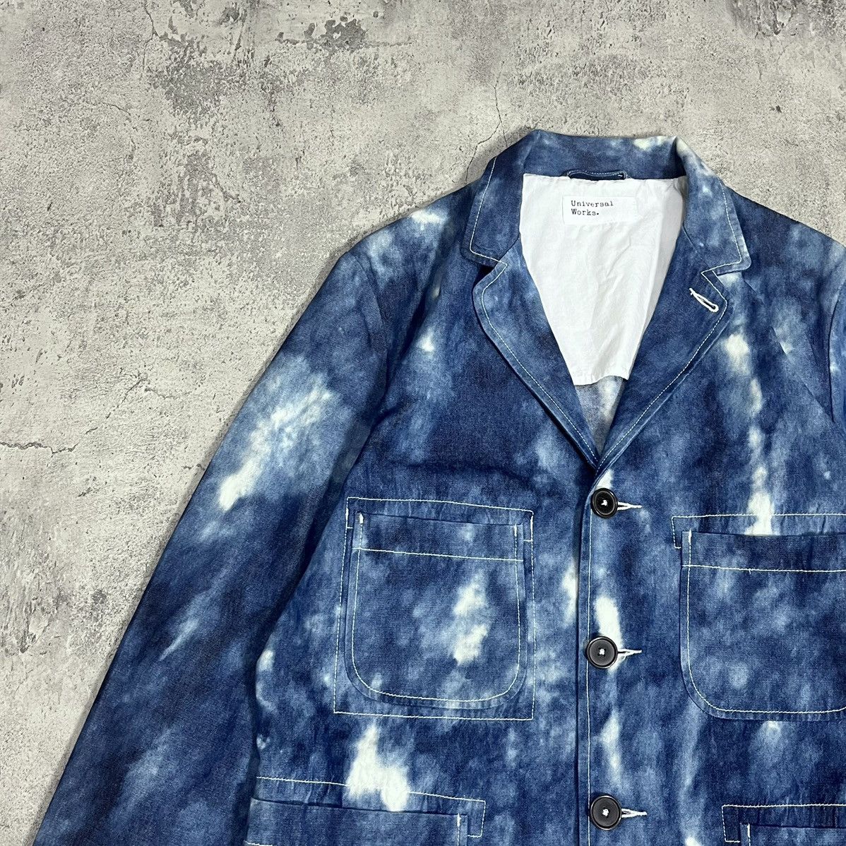 Universal Works Universal Works All-Over Tie-Dye Jacket - Indigo Size US S / EU 44-46 / 1 - 3 Thumbnail