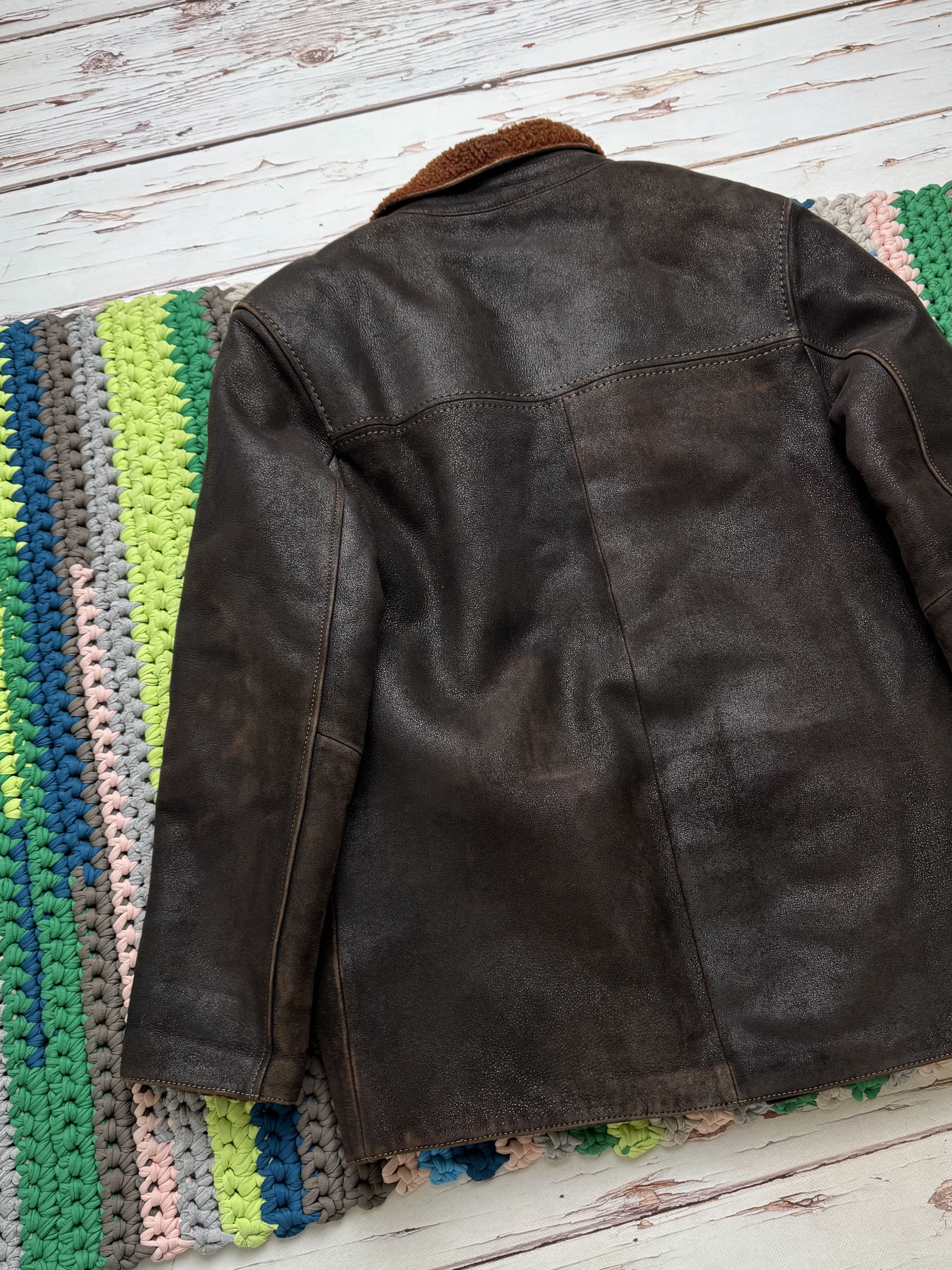 Japanese Brand Vintage Real Sheepskin Coat (ET1)(D15) Size US S / EU 44-46 / 1 - 9 Thumbnail