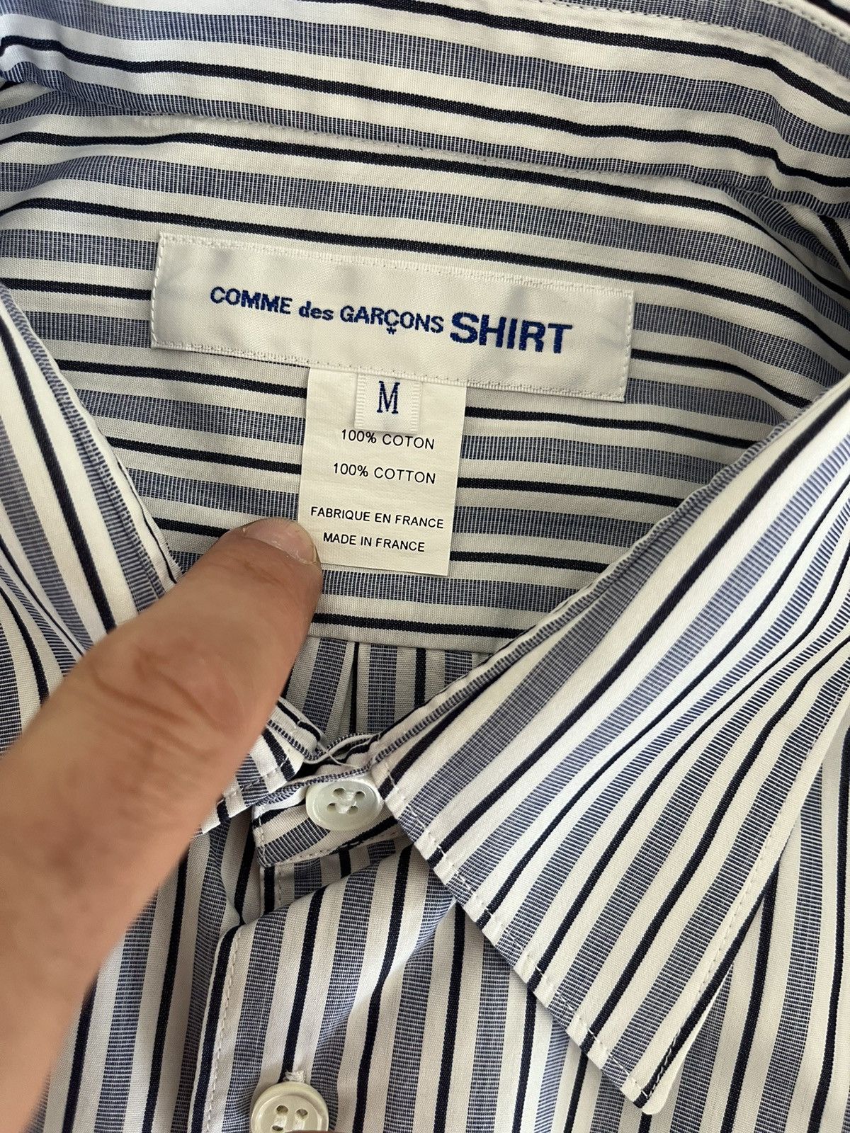 Comme des Garcons SHIRT Comme des Garçons Shirt poplin shirt Size US M / EU 48-50 / 2 - 2 Thumbnail