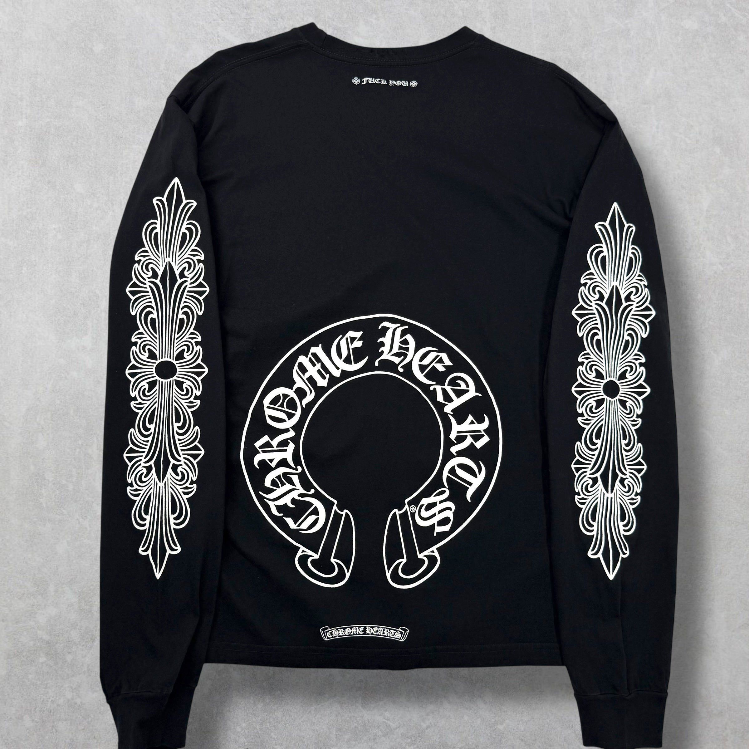 Chrome Hearts Chrome Hearts Horseshoe Floral L/S XL Size US XL / EU 56 / 4 - 1 Thumbnail