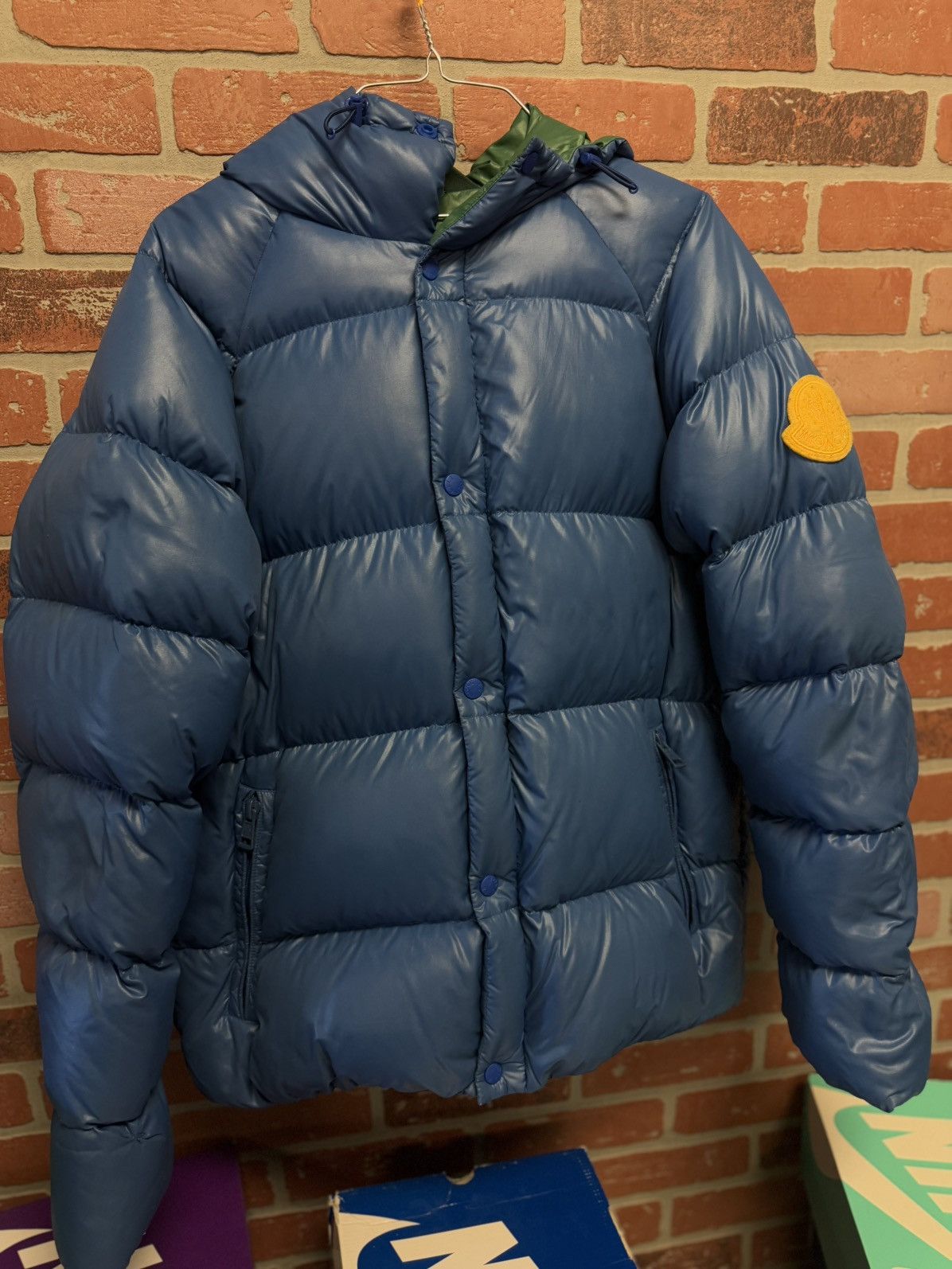Moncler Moncler Suginami Giubbotti Men Size (2) Blue Green $1770 Size US M / EU 48-50 / 2 - 5 Thumbnail
