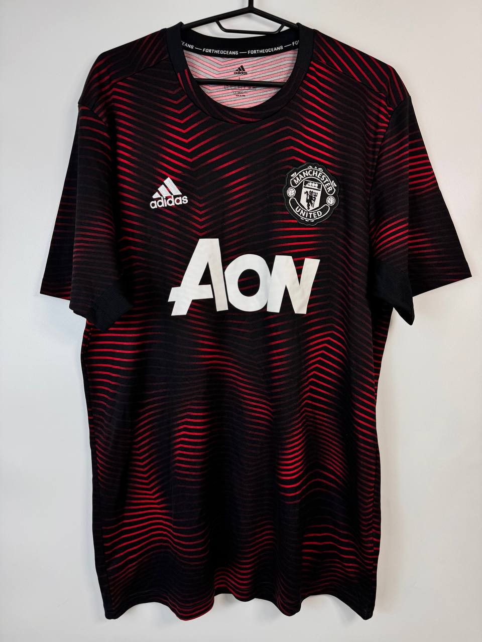 Adidas MANCHESTER UNITED 2018 2019 PRE MATCH SHIRT DP2285 Sz L Size US L / EU 52-54 / 3 - 1 Thumbnail