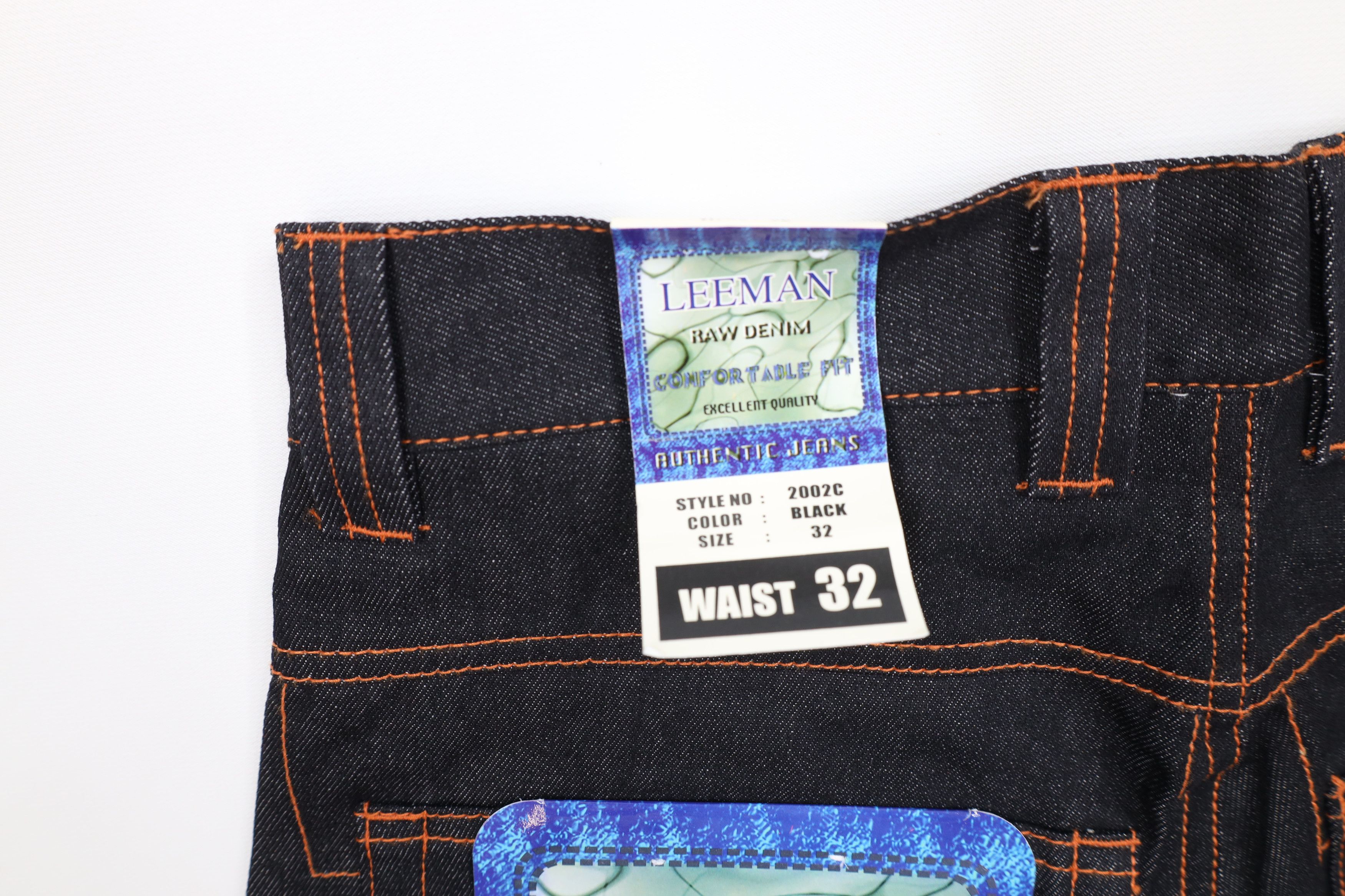 Vintage Deadstock Vintage 90s Streetwear Denim Jean Shorts Black Size US 32 / EU 48 - 13 Thumbnail
