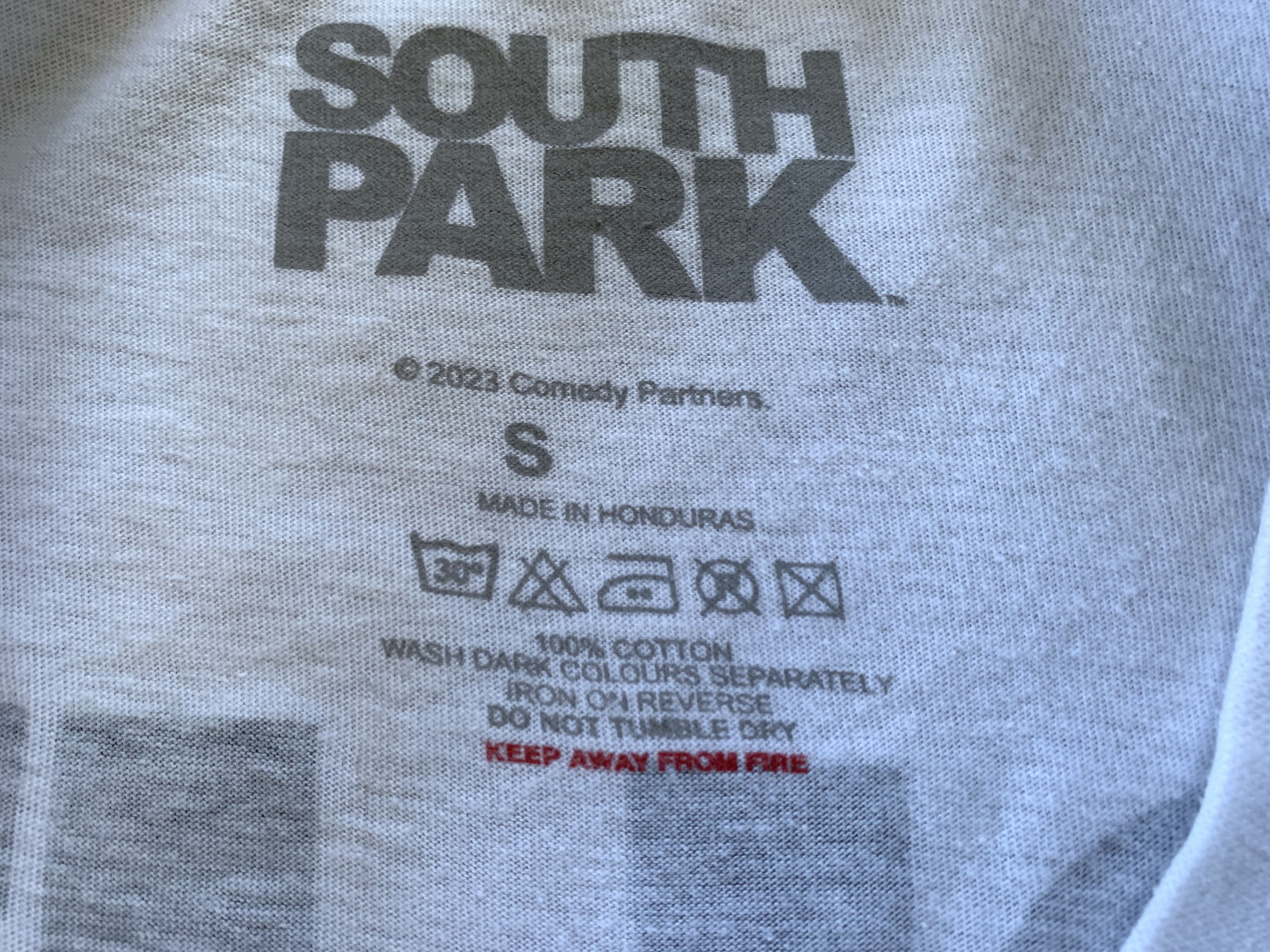 Cartoon Network South Park White Cotton Printed T-Shirt 2023 Size US S / EU 44-46 / 1 - 5 Thumbnail