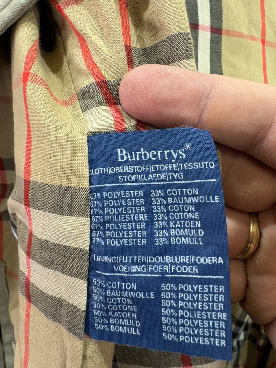 Burberry Vintage Burberry’s Trench Coat Jacket Mens Size L Size US L / EU 52-54 / 3 - 17 Thumbnail