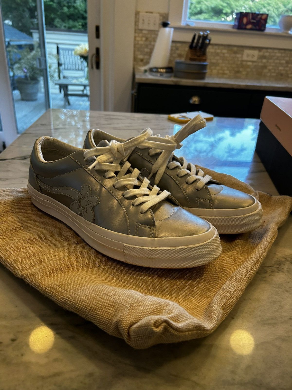 Converse × Golf Wang × Golf le Fleur Converse x Golf Le Fleur* low top Silver 3M Size US 8 / EU 41 - 14 Thumbnail