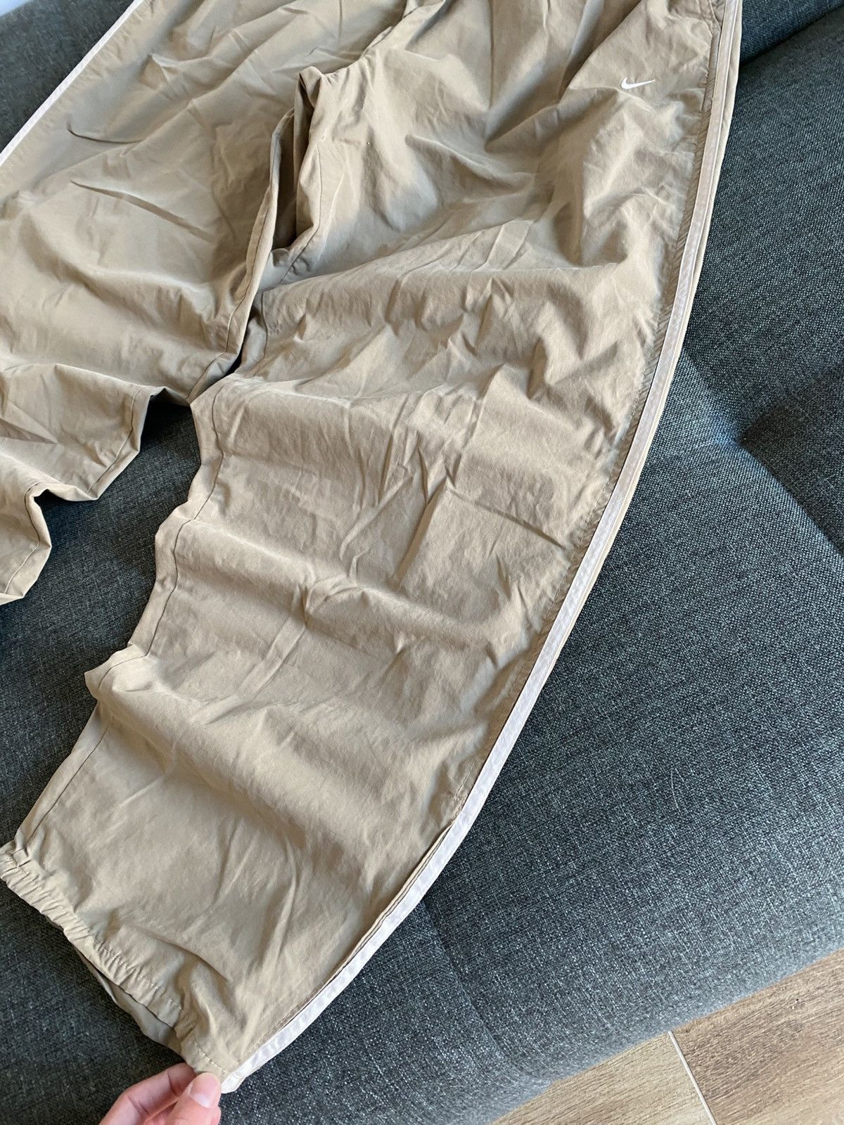 Nike Nike Vintage Nylon Drill Pants Striped Baggy Wide Japanese Size US 34 / EU 50 - 6 Thumbnail