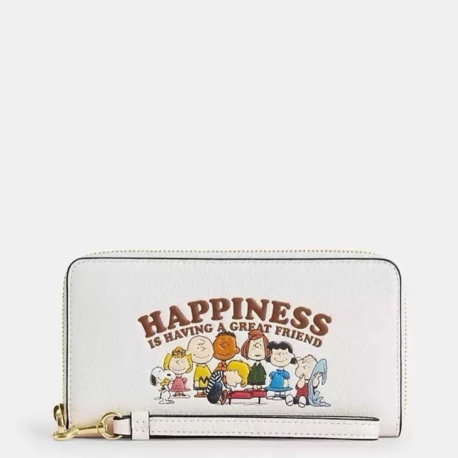 Coach NWT COACH PEANUTS Long Zip Around Wallet Snoopy CBN35 Chalk Size ONE SIZE - 5 Thumbnail