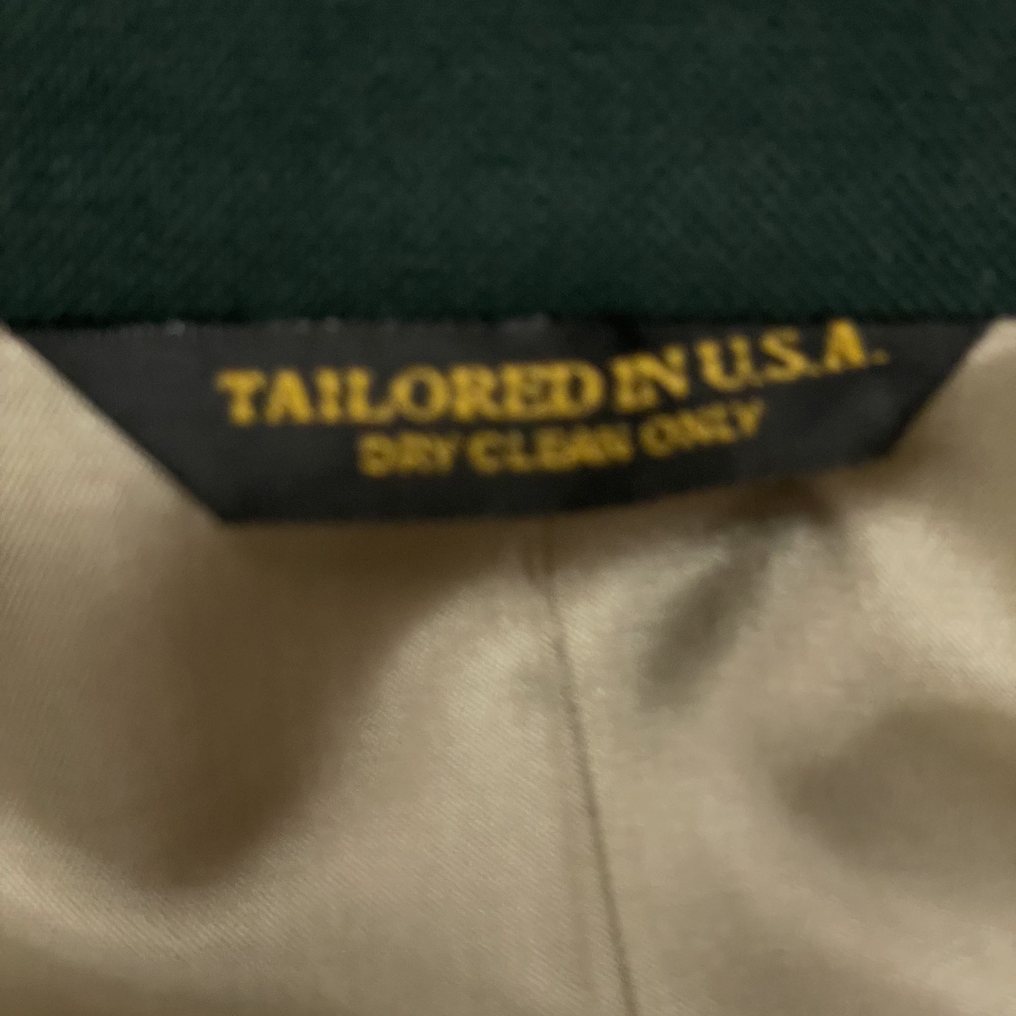 Other Vintage Sahara PINE GREEN CHRISTMAS Masters Golf Jacket Size 44R - 8 Thumbnail