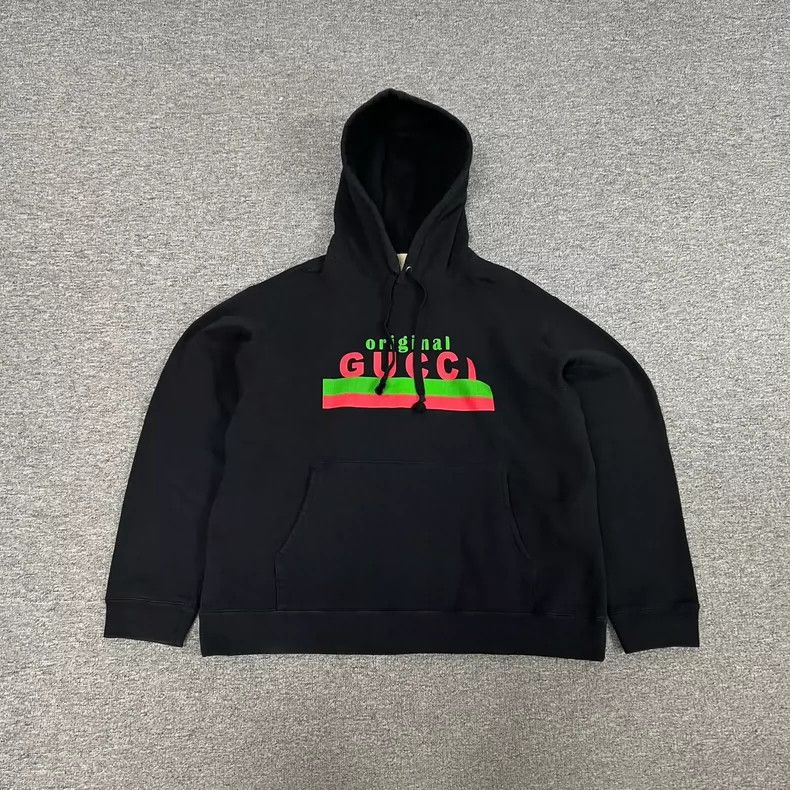 Gucci Gucci Classic red and green striped hooded sweatshirt 2502- Size US L / EU 52-54 / 3 - 1 Thumbnail
