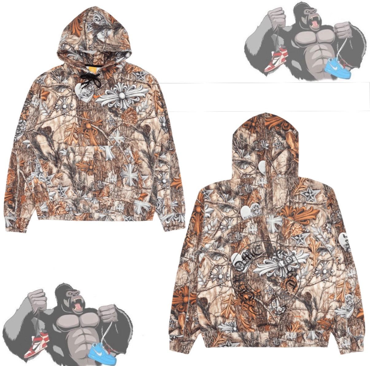 Chrome Hearts × Drake Chrome Hearts x Nike Nocta Horseshoe Motif Logo Hoodie Size US L / EU 52-54 / 3 - 1 Thumbnail