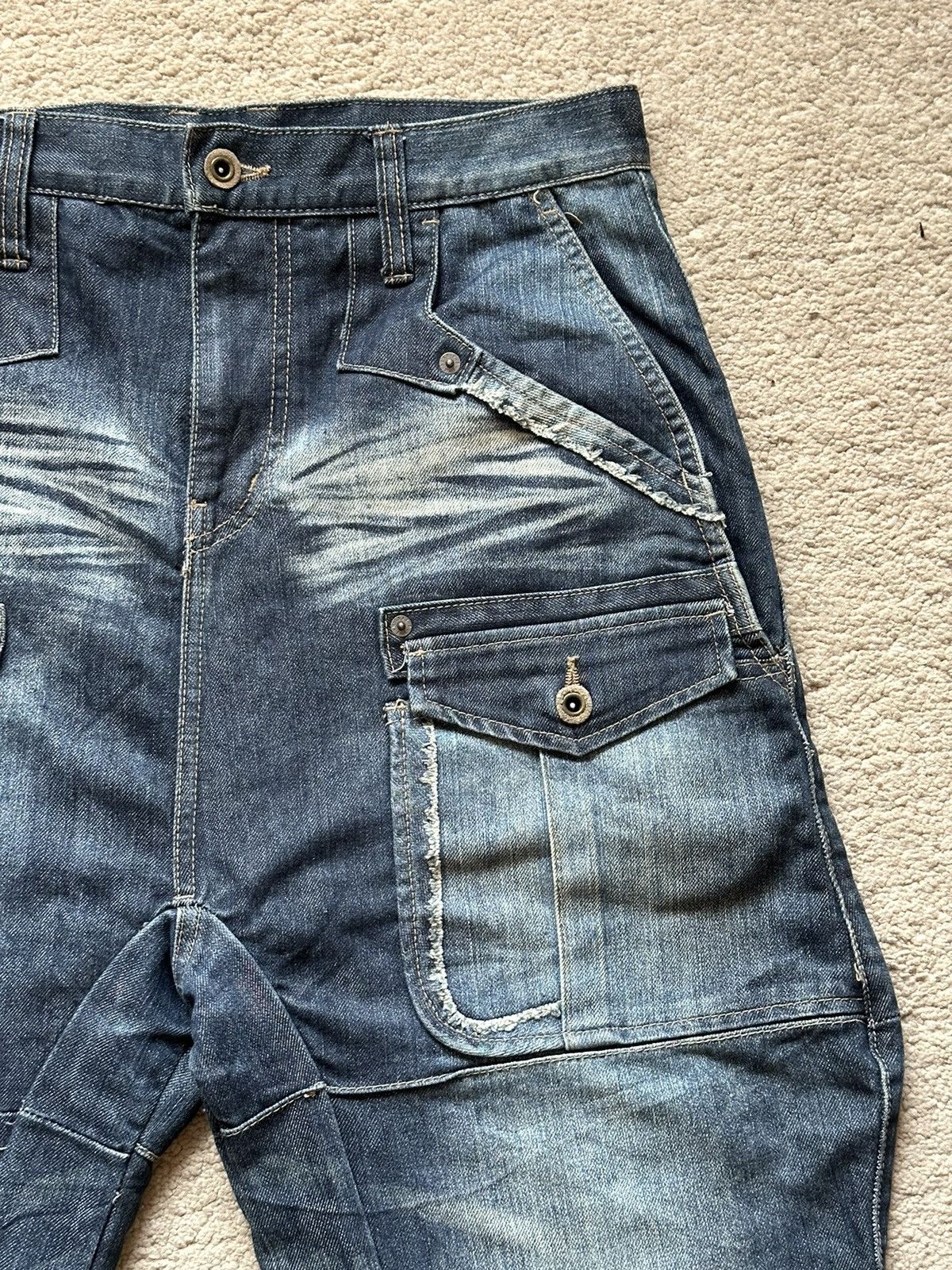 PPFM 2000s PPFM Destruct Product J Cut Jeans Transform Bag Size US 30 / EU 46 - 4 Thumbnail